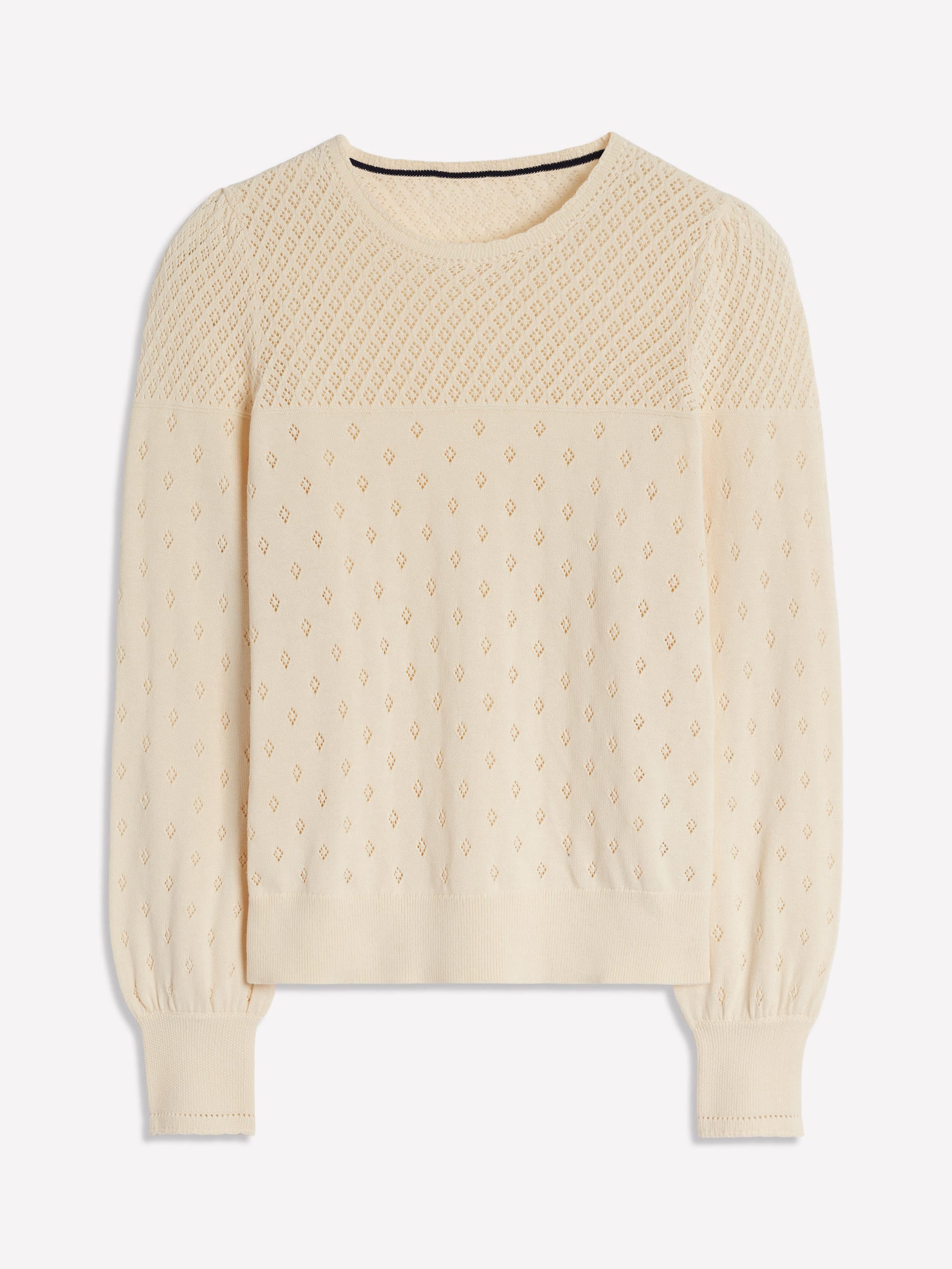 Pull Rosalie en pointelle-Ivoire chaud - Image 5