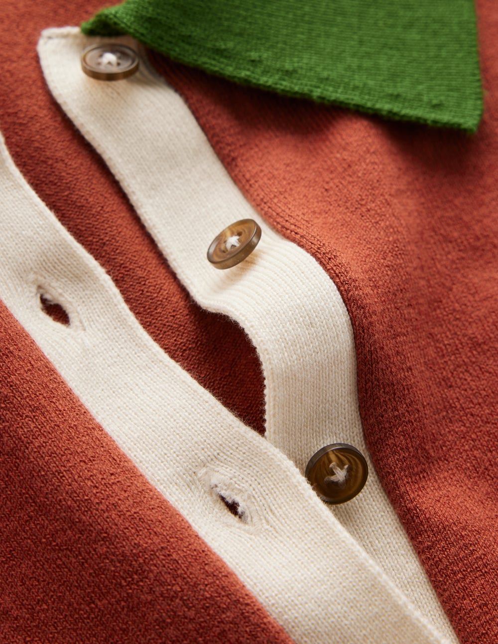 Lara Henley-Pullover aus Baumwolle-Scheunenrot