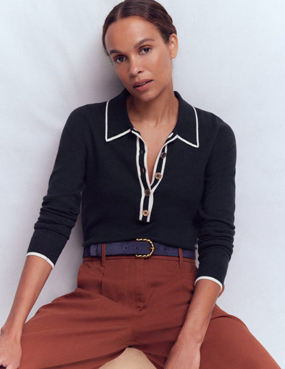 Liz Henley-Pullover-Marineblau-2