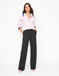 Pantalon Westbourne en point de Rome-Anthracite chiné