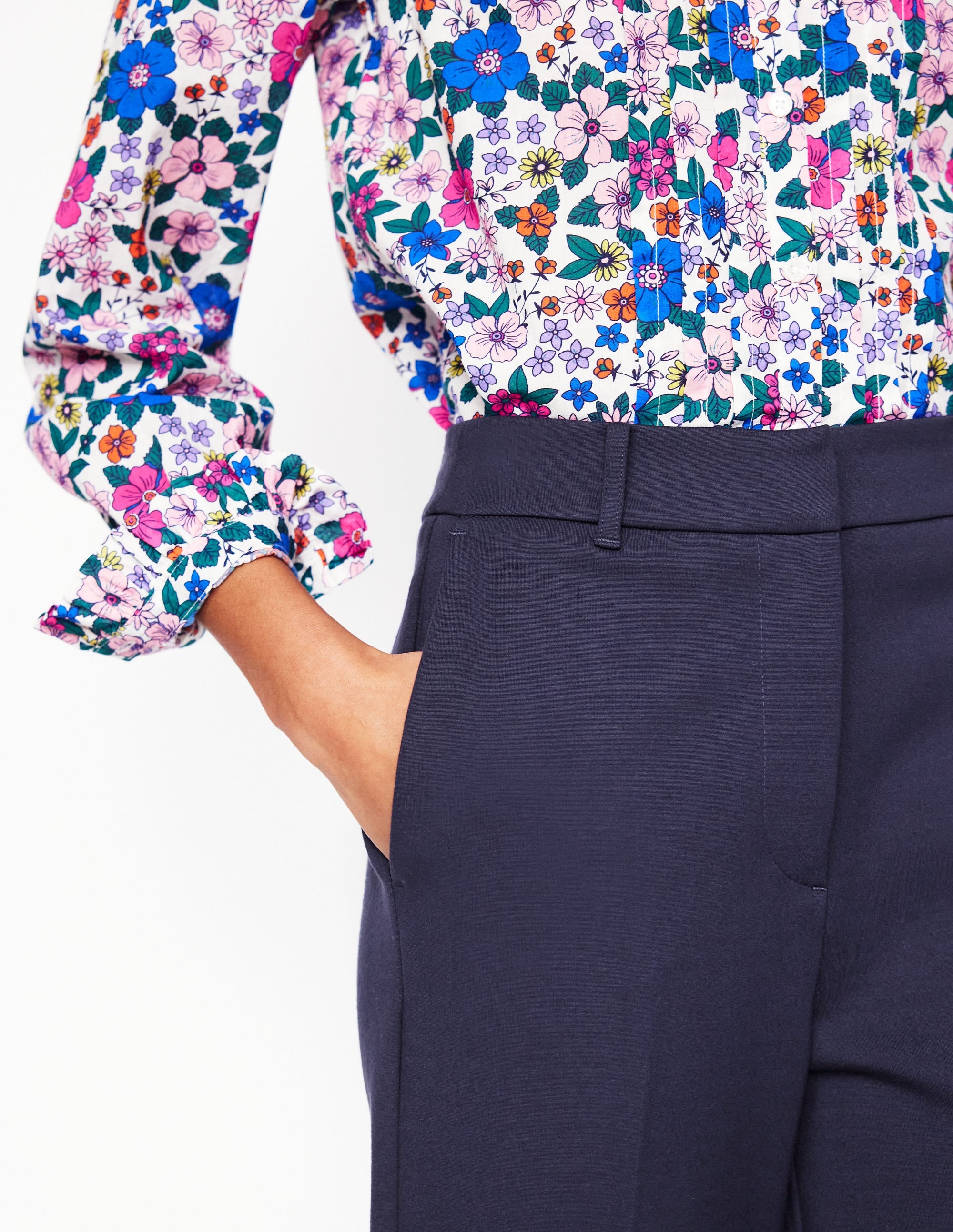 Westbourne Ponté-Hose-Aqua Marine Marl - Image 4