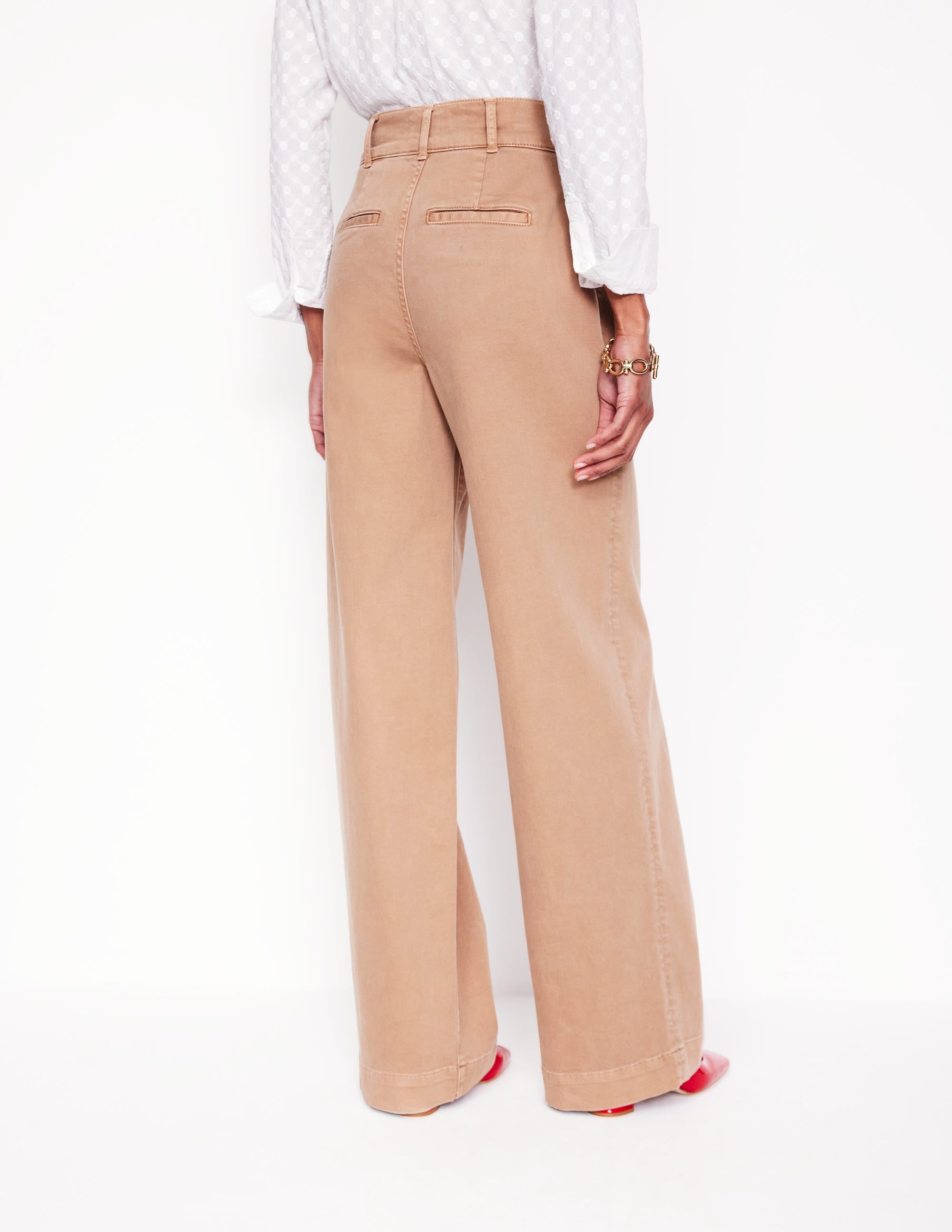 Cargohose mit weitem Bein-Cappuccinobraun - Image 6