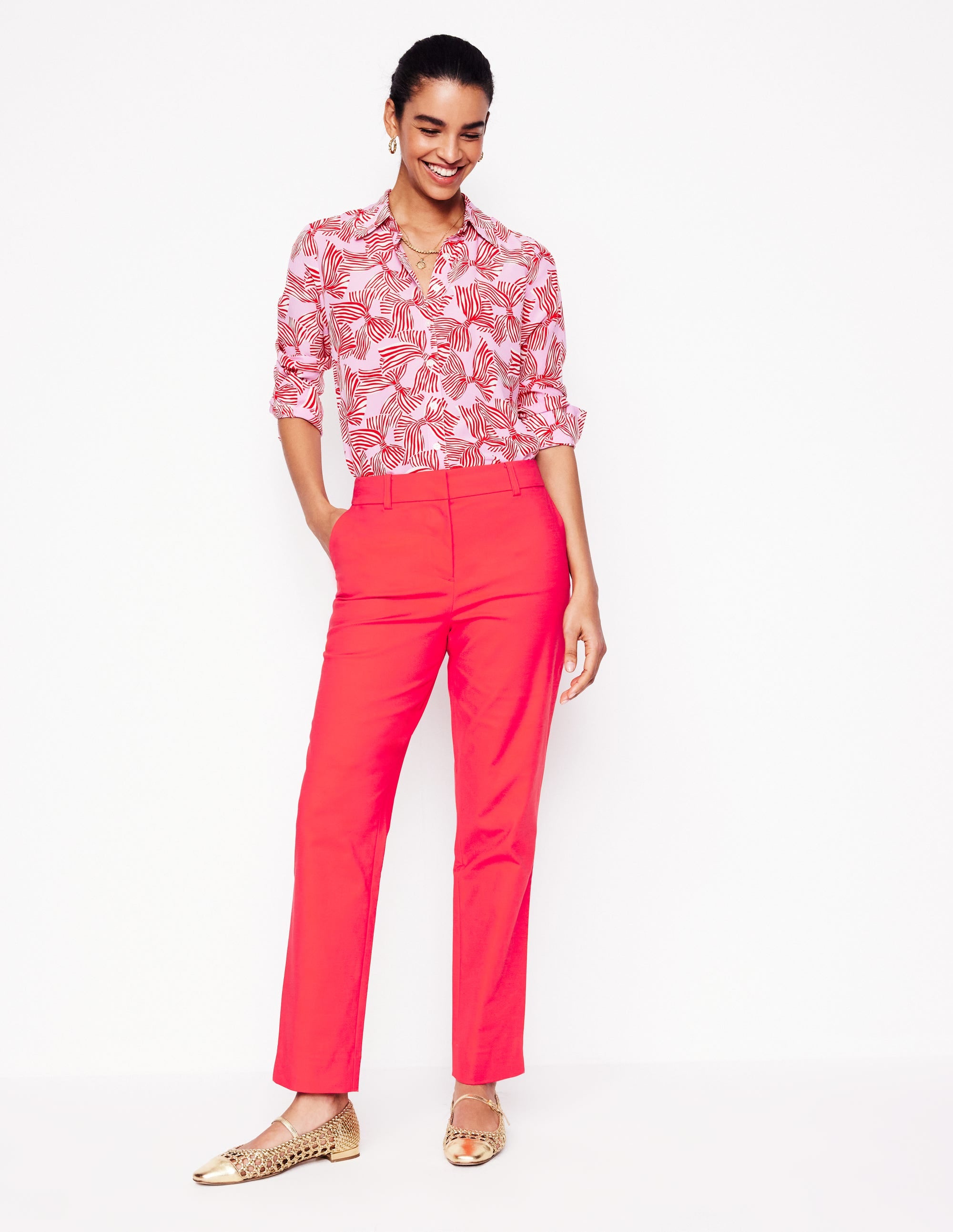 Pantalon 7/8 Richmond-Rouge tarte aux fraises - Image 1