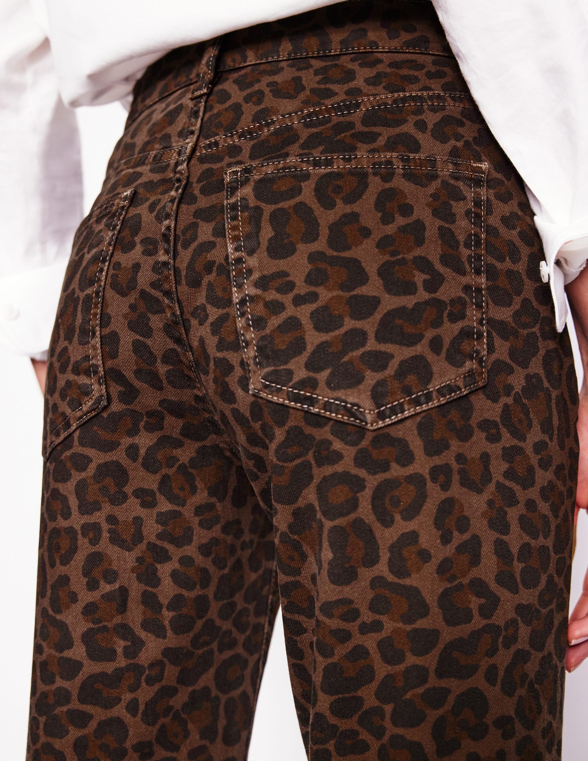 Girlfriend-Jeans-Mohair, Leopardenmuster - Image 3