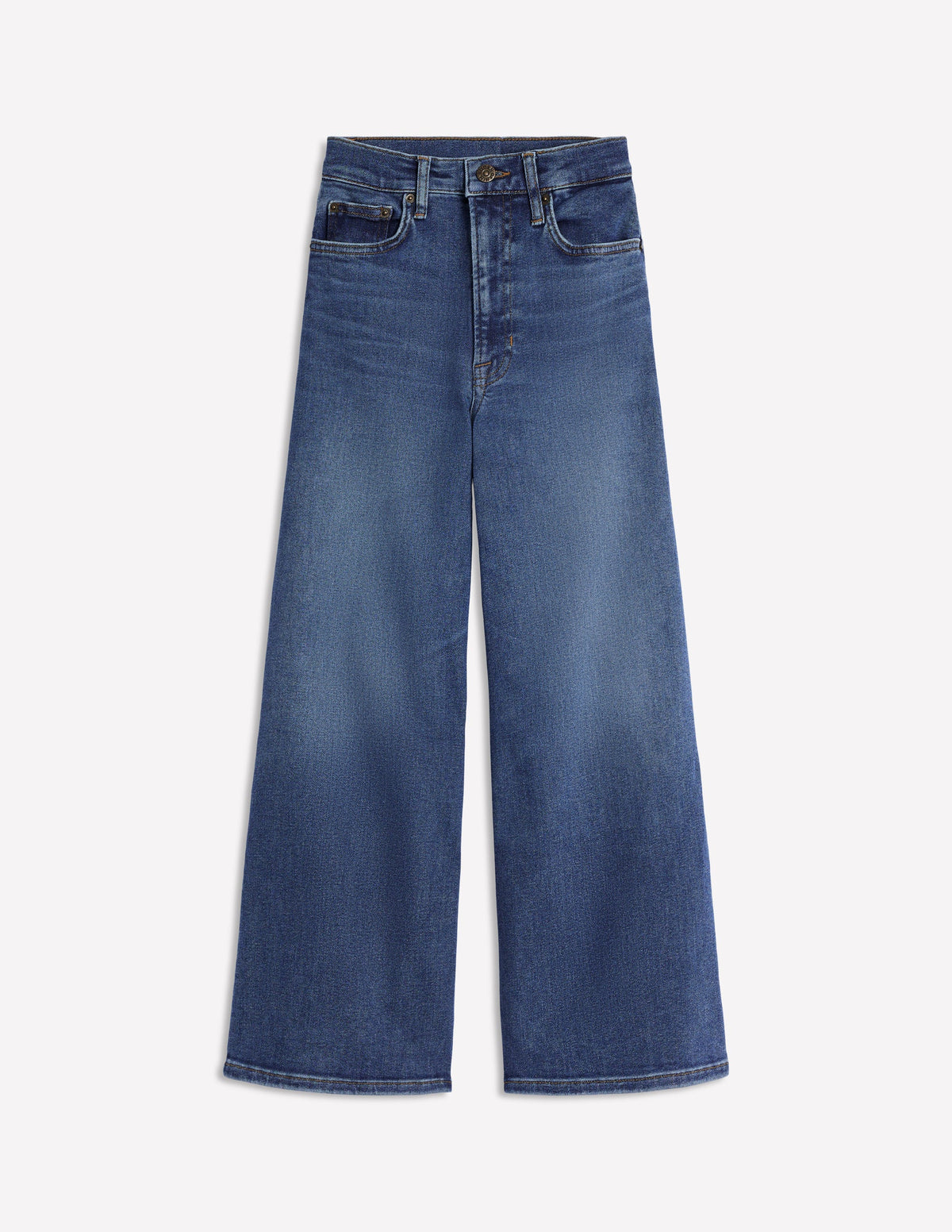 Weite, verkürzte Jeans mit hohem Bund-Beatnik Red - Image 2