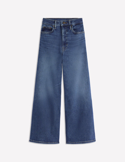 High Rise Wide Crop Jeans-Mid Vintage