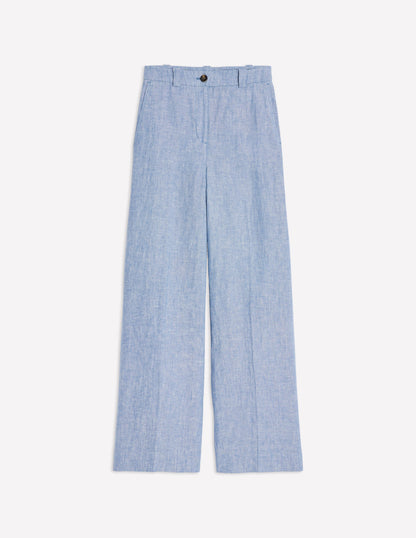 Westbourne Leinenhose-Graublau Chambray