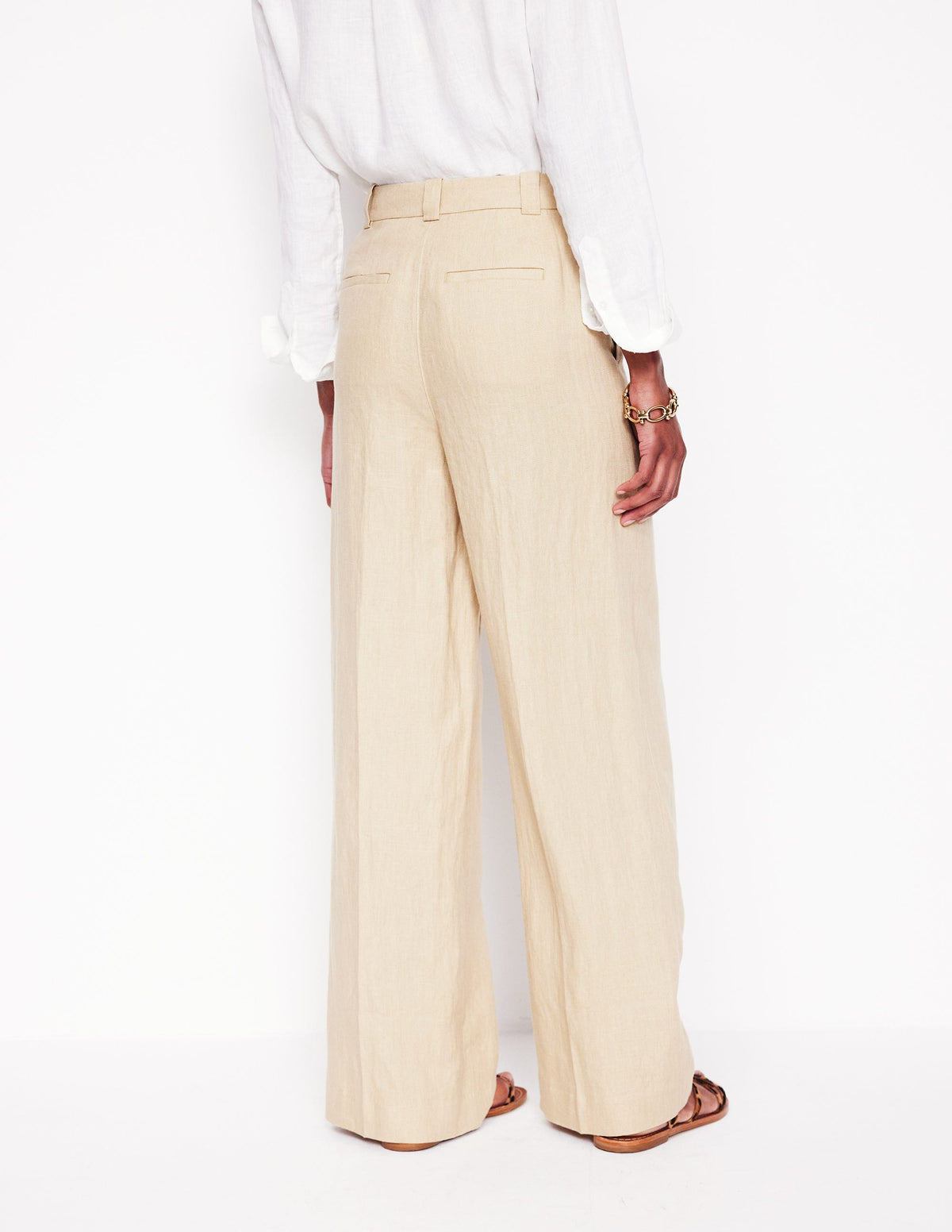 Westbourne Leinenhose-Beige - Image 4