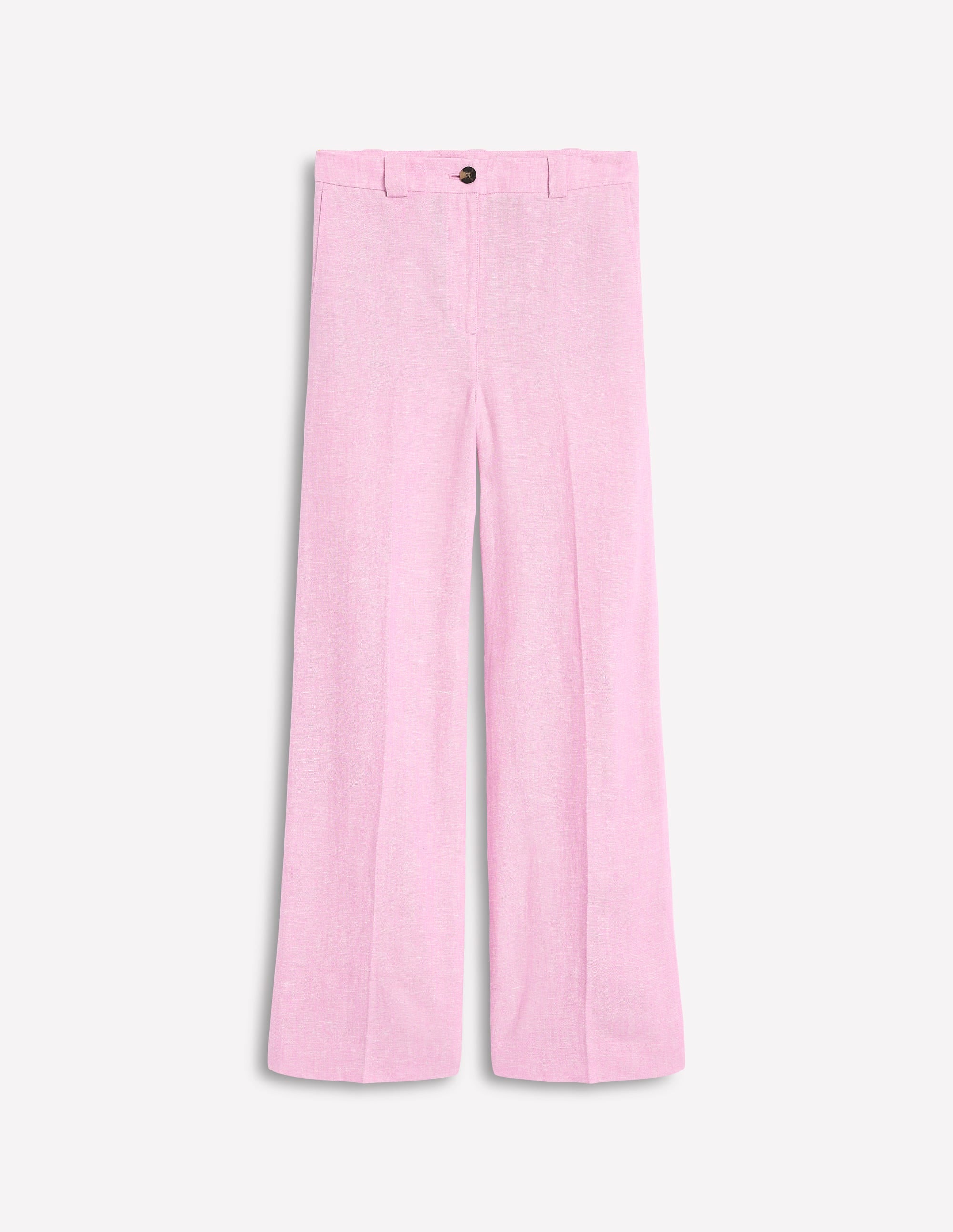 Pantalon Westbourne en lin-Chambray rose reine-des-prés - Image 5