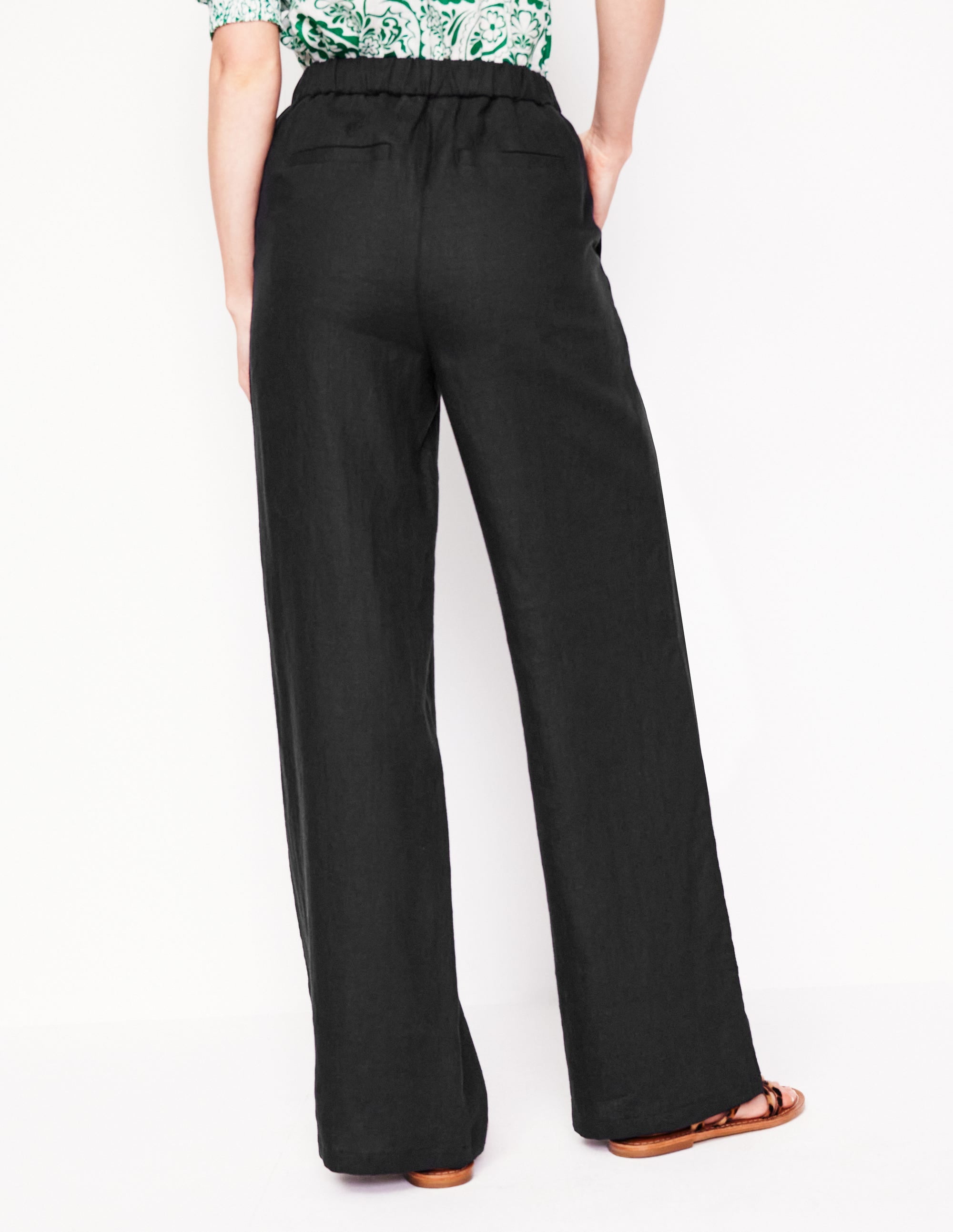Dulwich Leinenhose-Schwarz - Image 4
