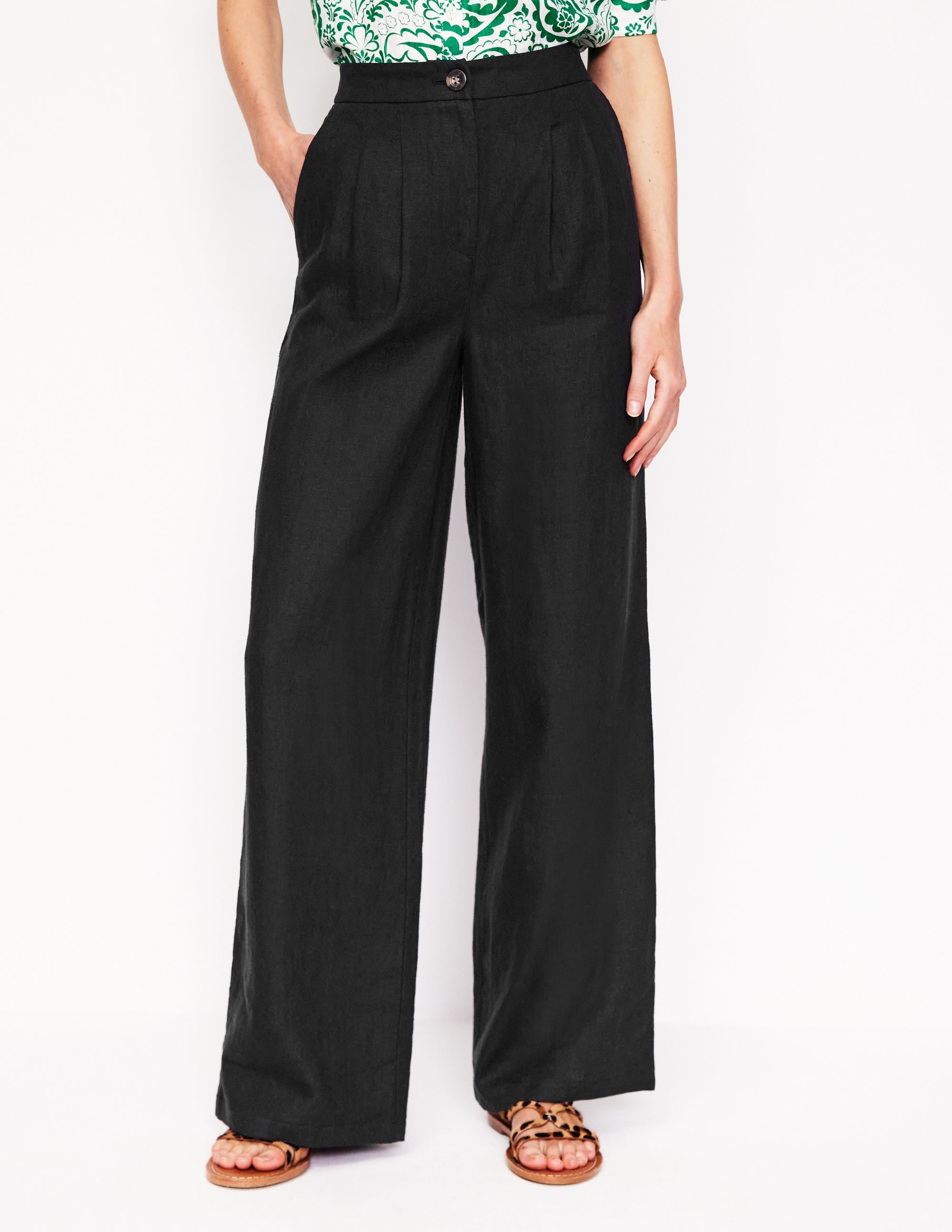 Dulwich Leinenhose-Schwarz - Image 5