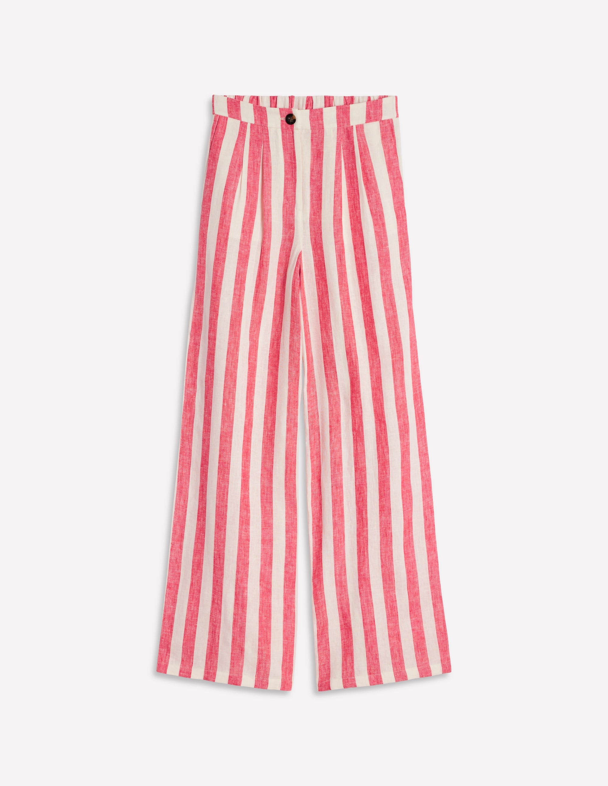 Dulwich Leinenhose-Erdbeerkuchenrot Streifen - Image 7