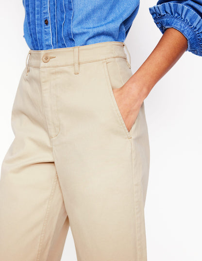 Barnsbury Chino Trousers-Oatmeal