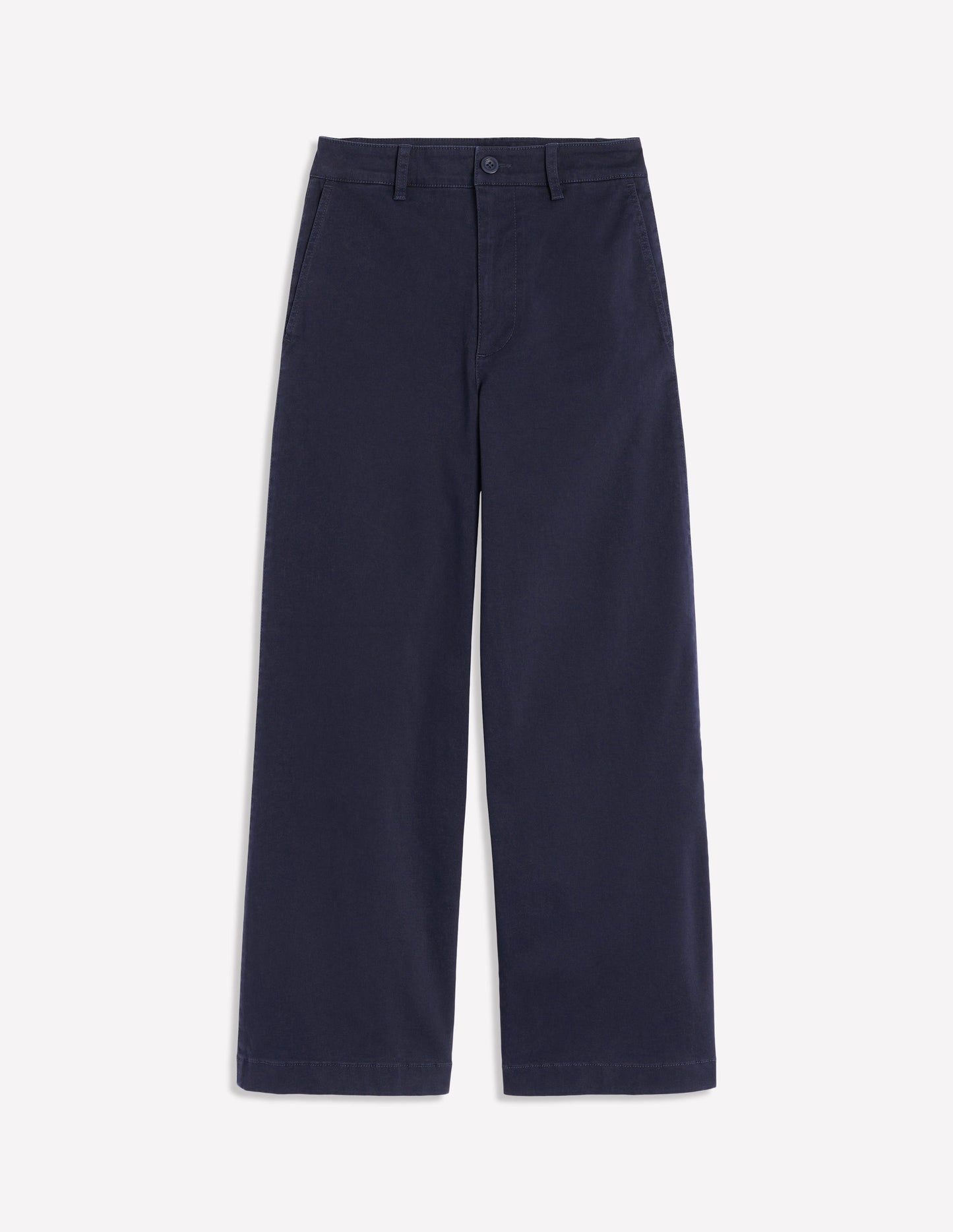 Barnsbury Crop Chino Trousers-Navy