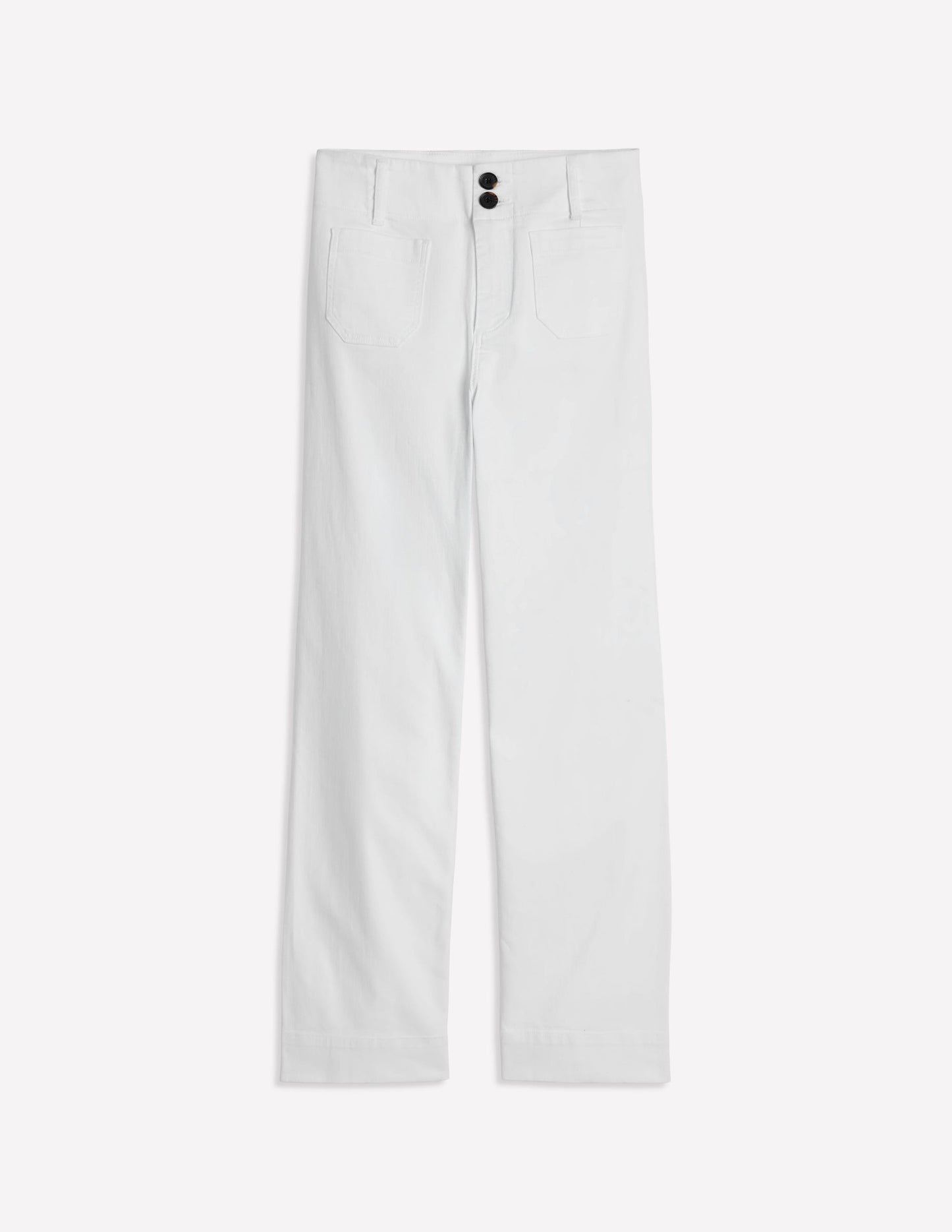 Pantalon Primrose à poches plaquées-Blanc