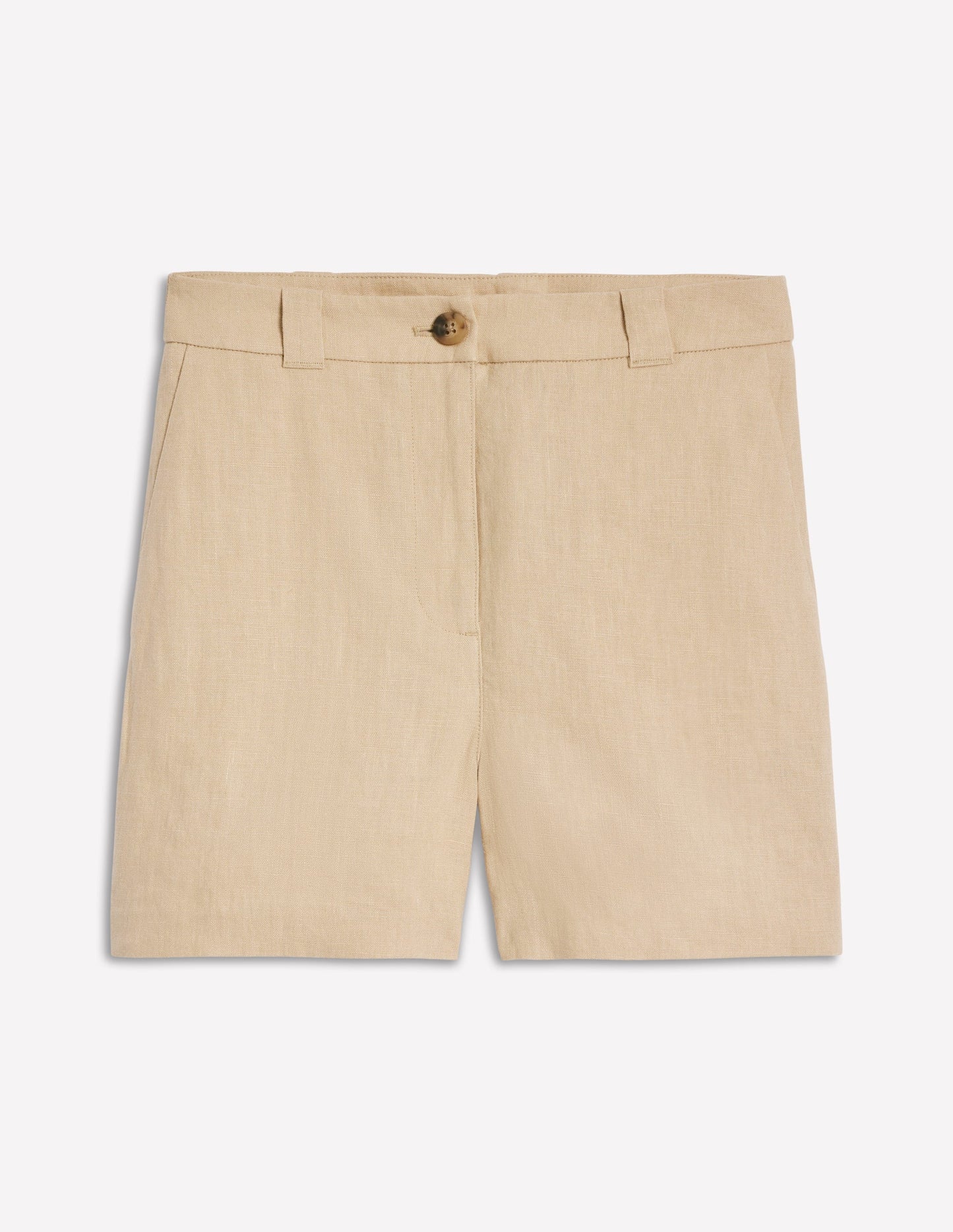 Westbourne Linen Shorts-Oatmeal