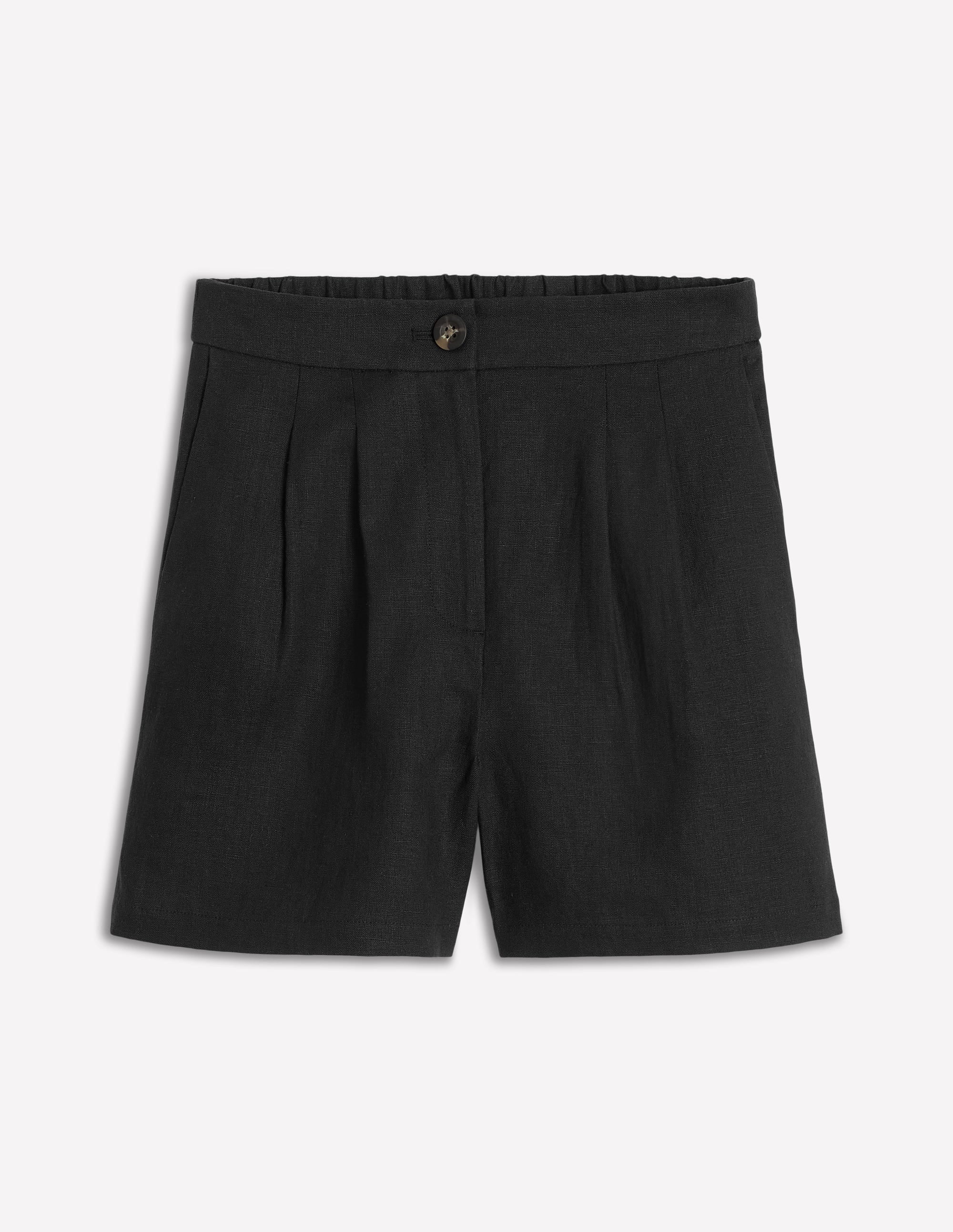 Short Dulwich en lin-Noir - Image 5