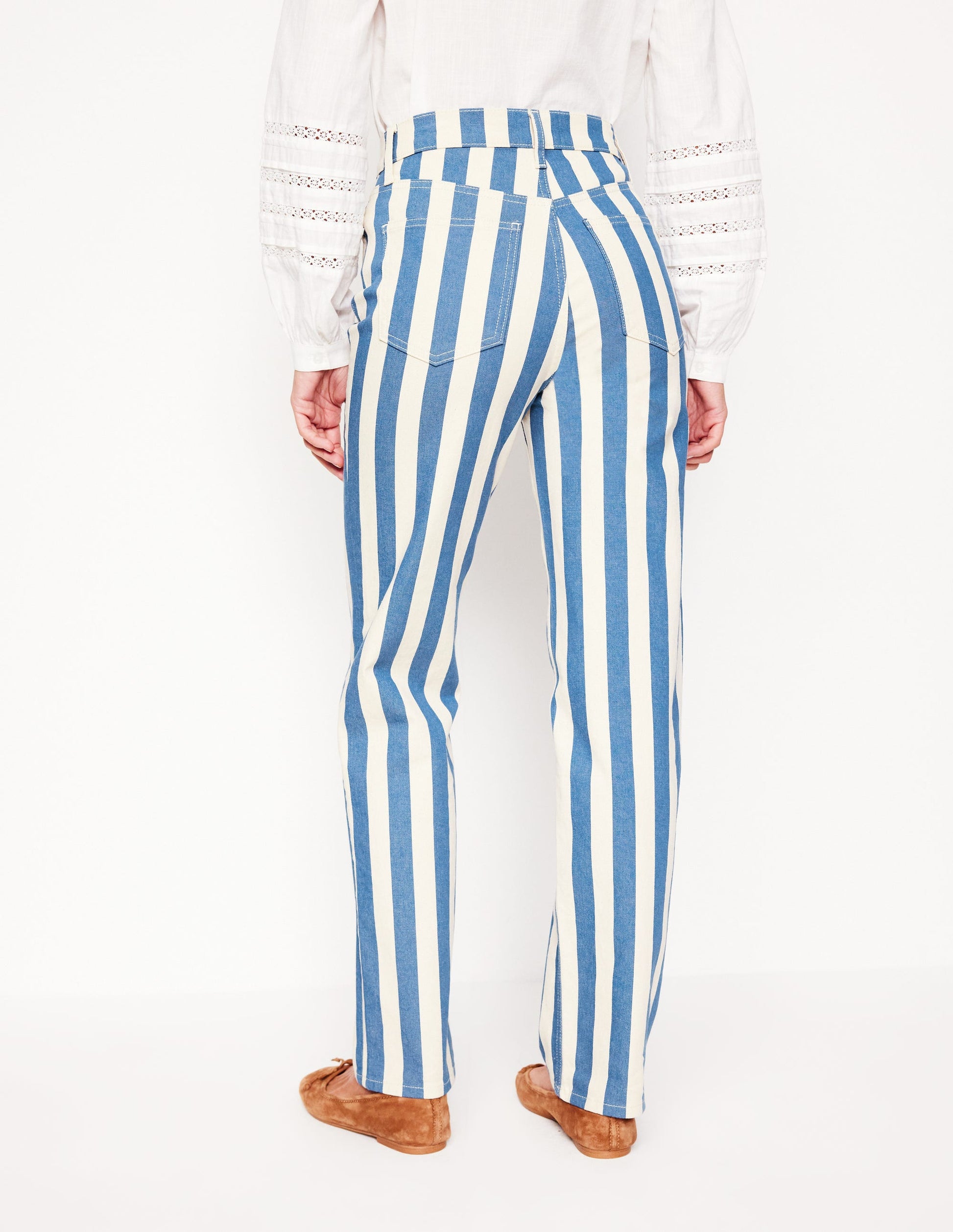 Pantalon enfant en denim rayé | Mode circulaire | Édition Limitée – KELLY KILBY Pantalon enfant en denim rayé | Mode circulaire | Édition Limitée – KELLY KILBY