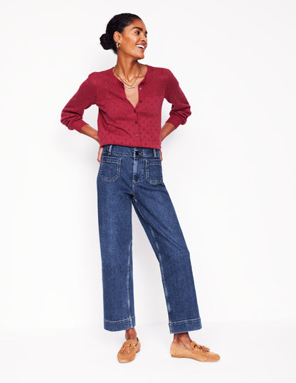 Primel Jeans mit aufgesetzter Tasche-Beatnik Red