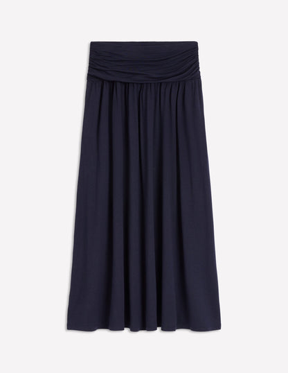 Rosaline Jersey Skirt-Navy