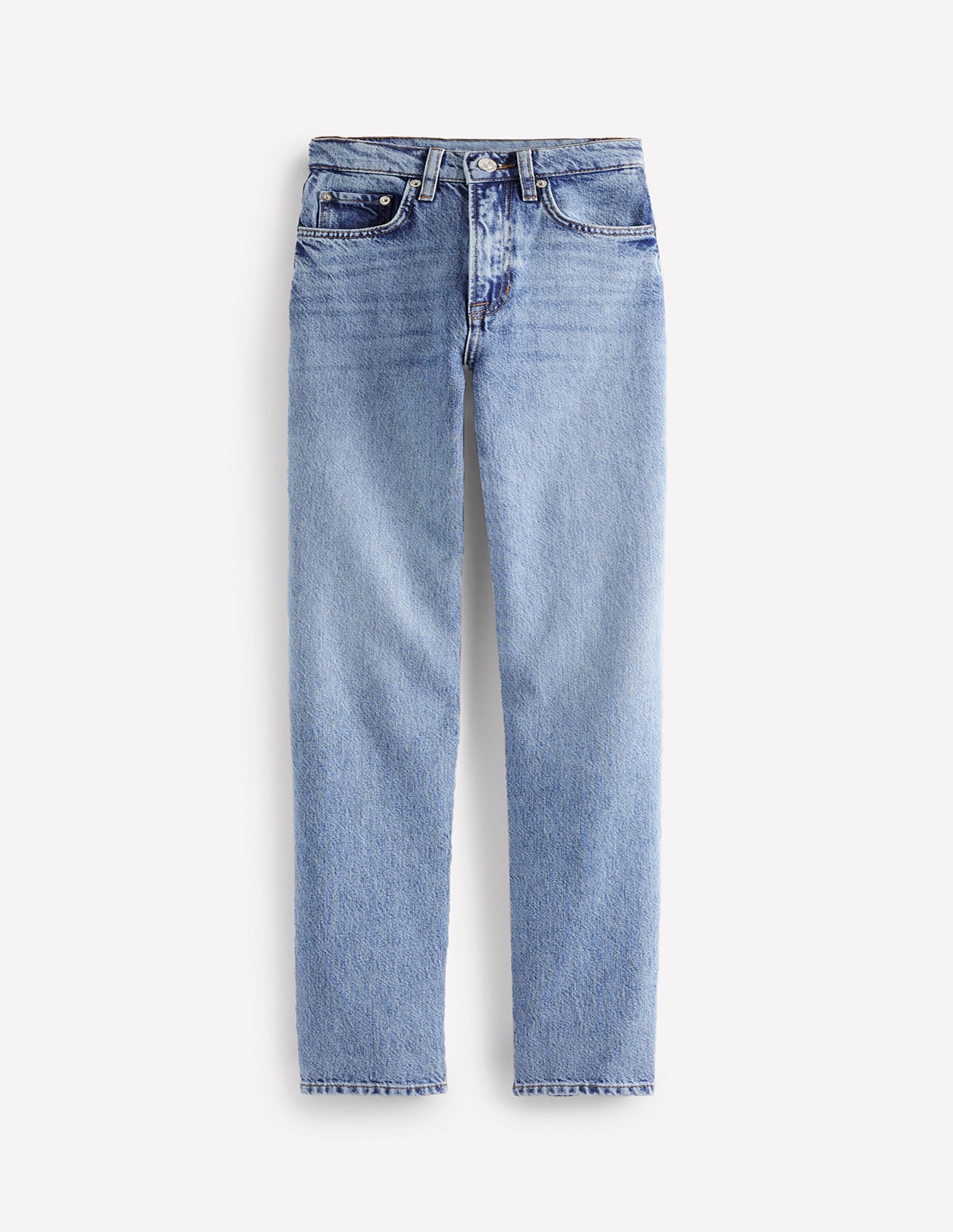 Jean droit taille haute-Blanc/Cerf - Image 14