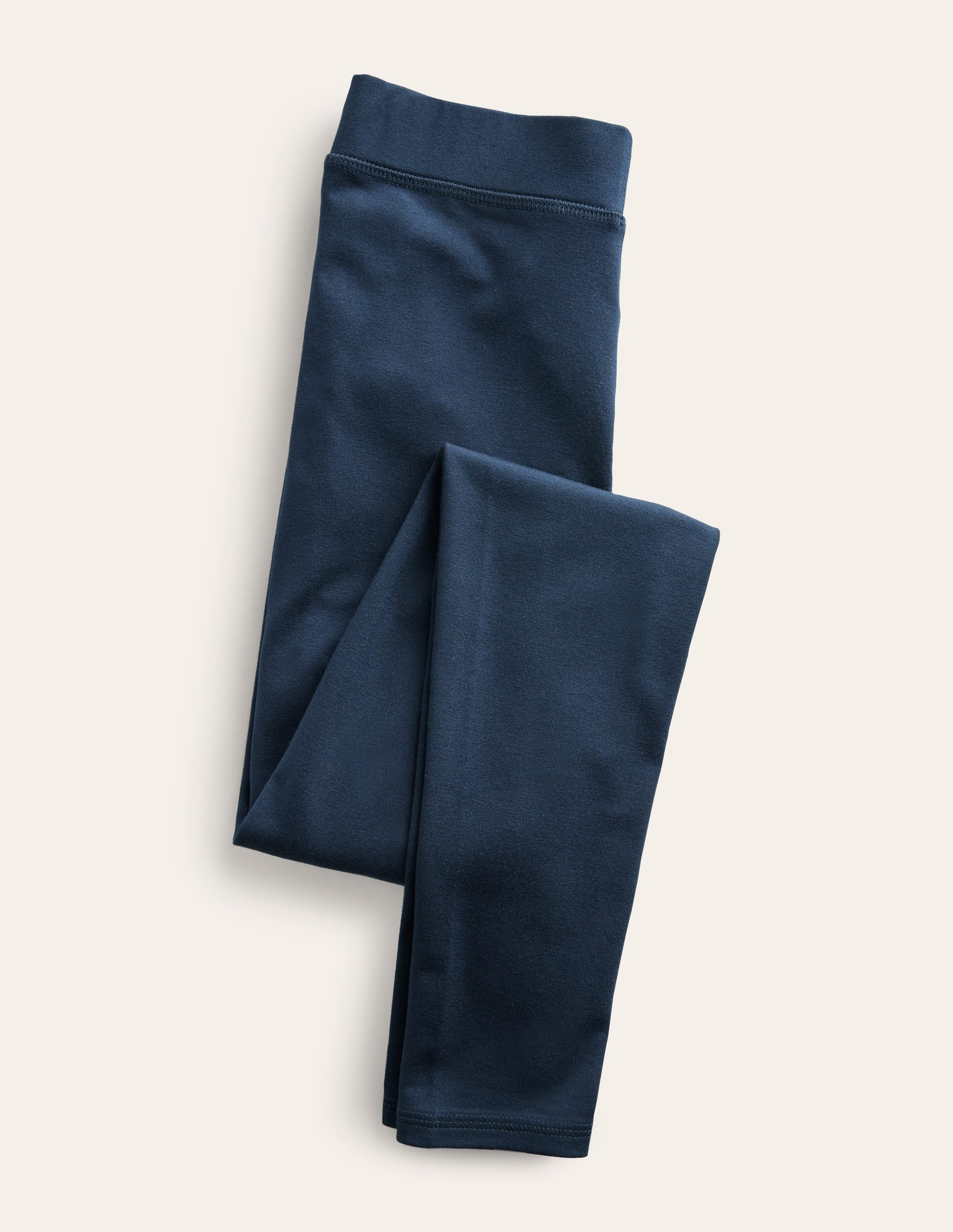 Jersey-Leggings mit hohem Bund-Marineblau - Image 5