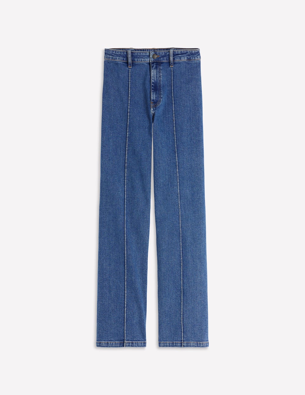 Jeans mit Biesen und geradem, weitem Bein-Medium Vintage