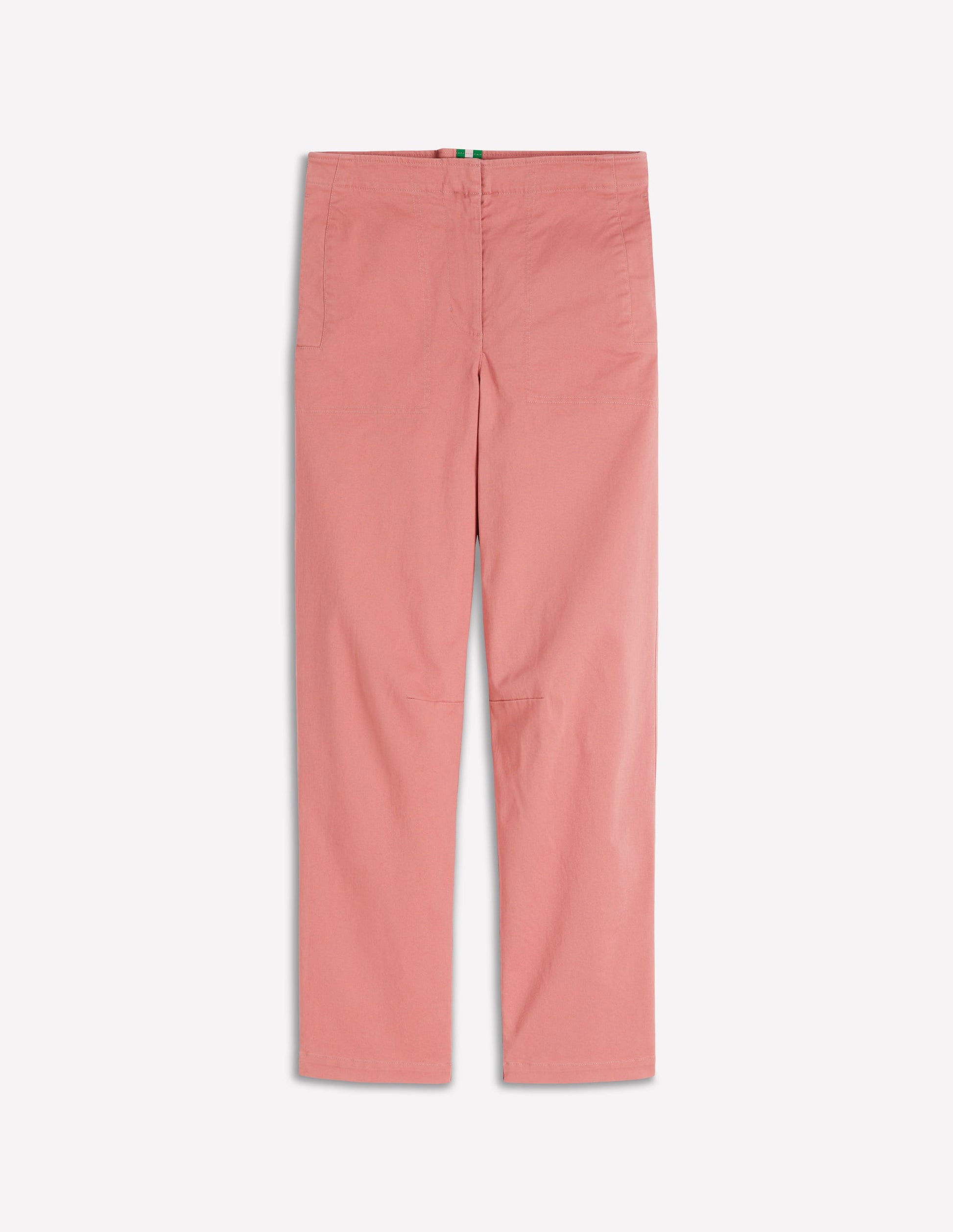 Barrel Leg Chino Trousers-Vintage Rose-5