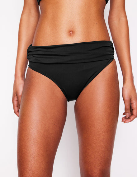 Levanzo Bikinihose mit Faltendetail-Schwarz