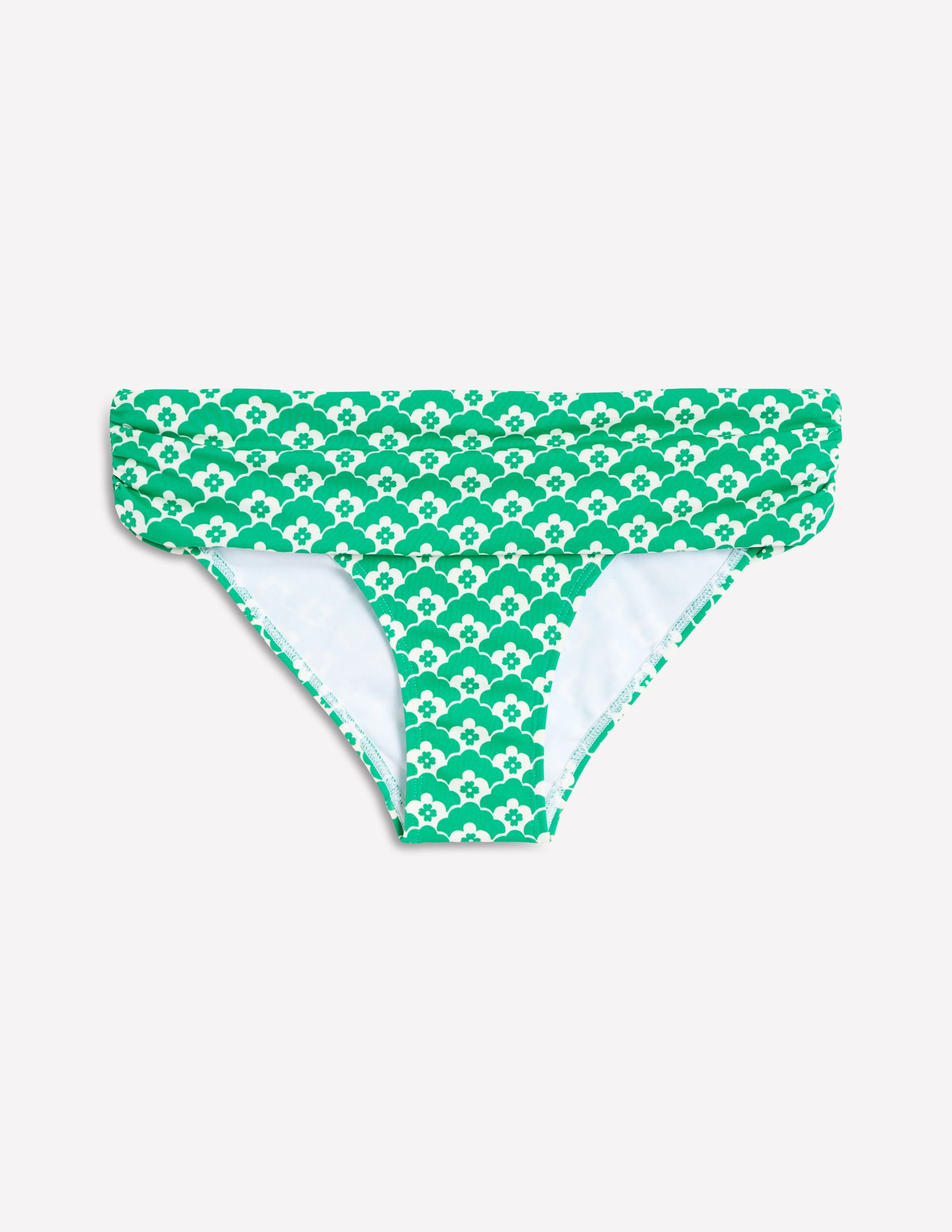 Klassische Bikinihose mit umgeschlagenem Bund-Grün Wolken Terrasse - Image 5