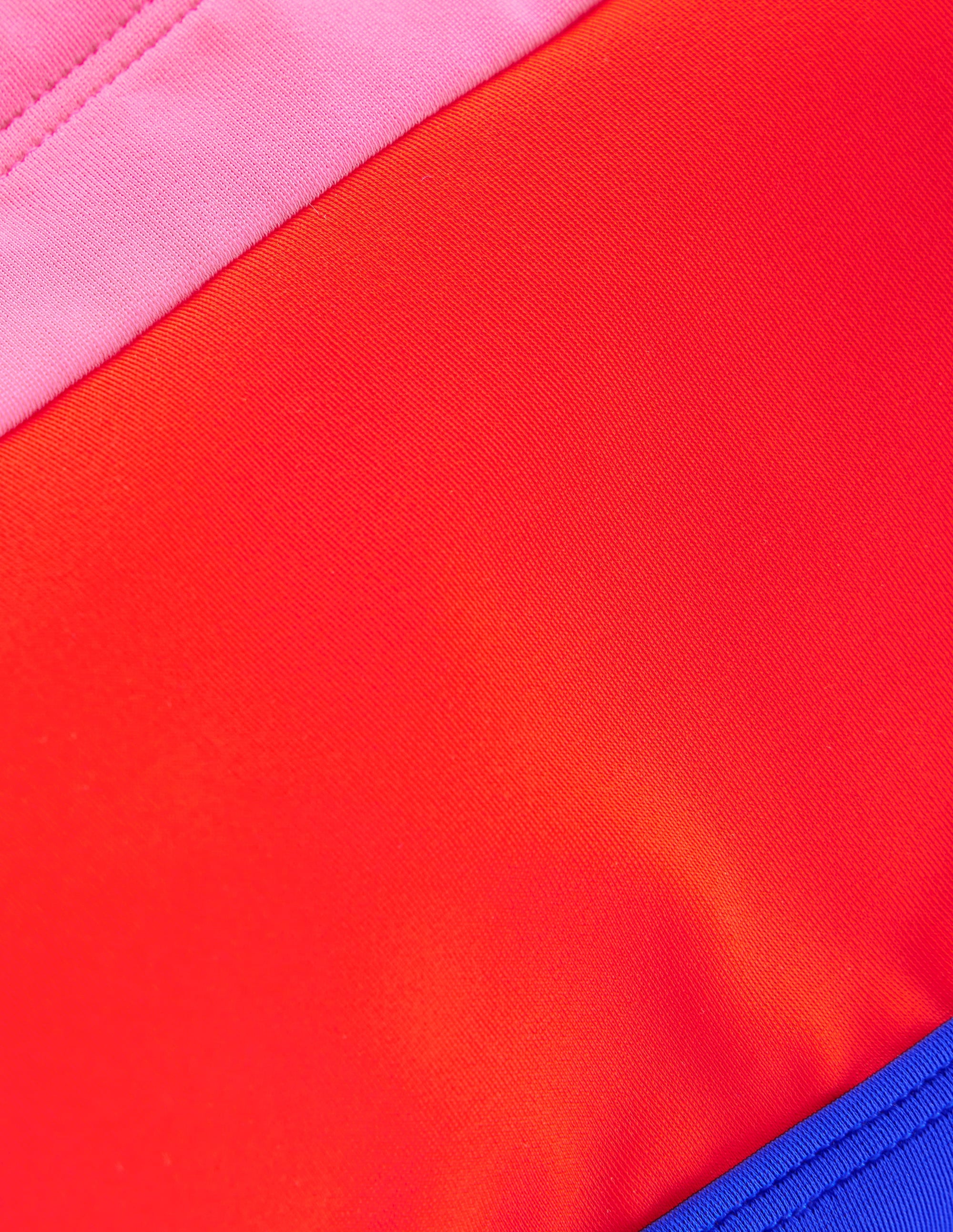 Haut de bikini Santorini-Colourblock rouge feu - Image 6