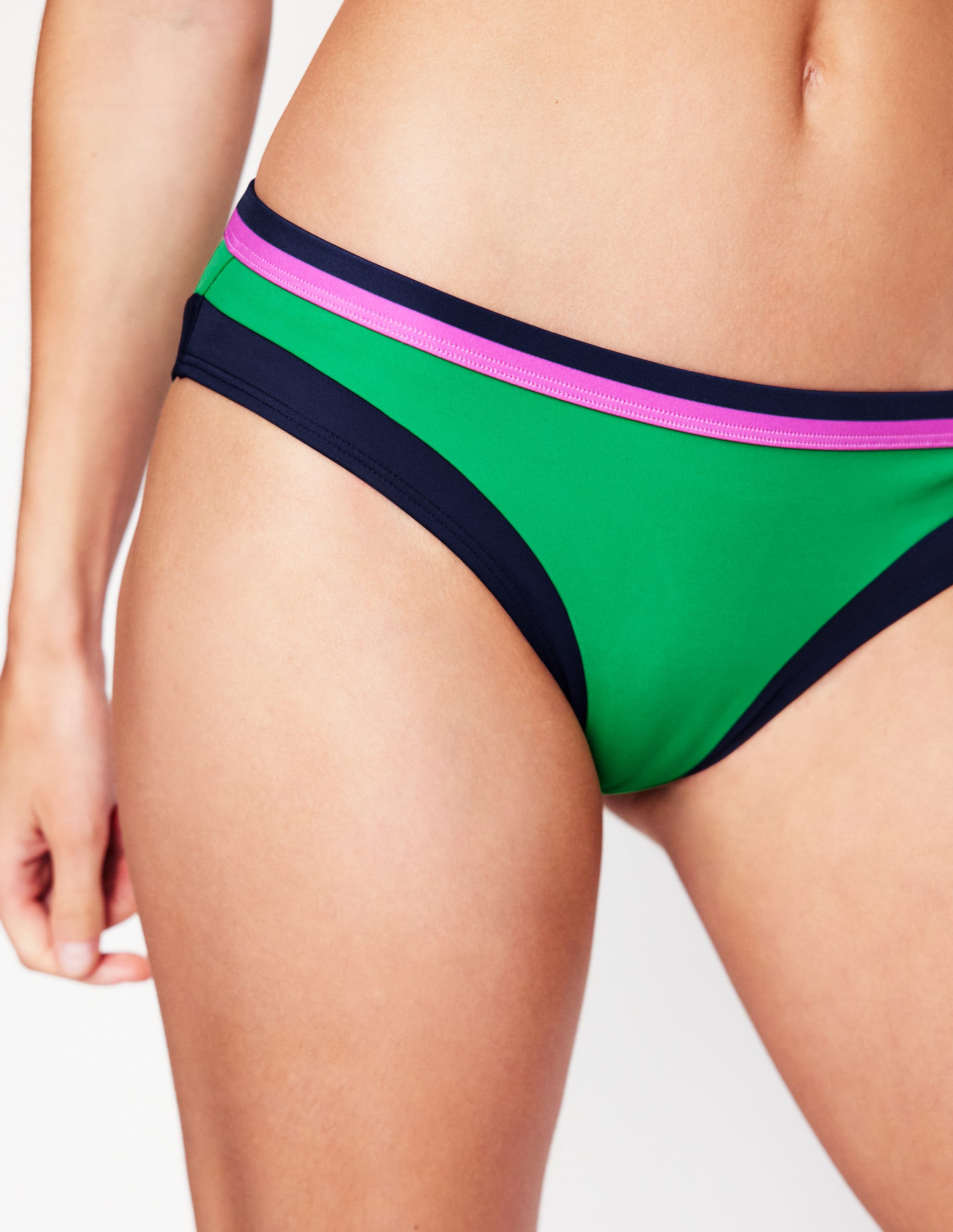 Santorini Bikinihose-Grün Blockfarben - Image 2
