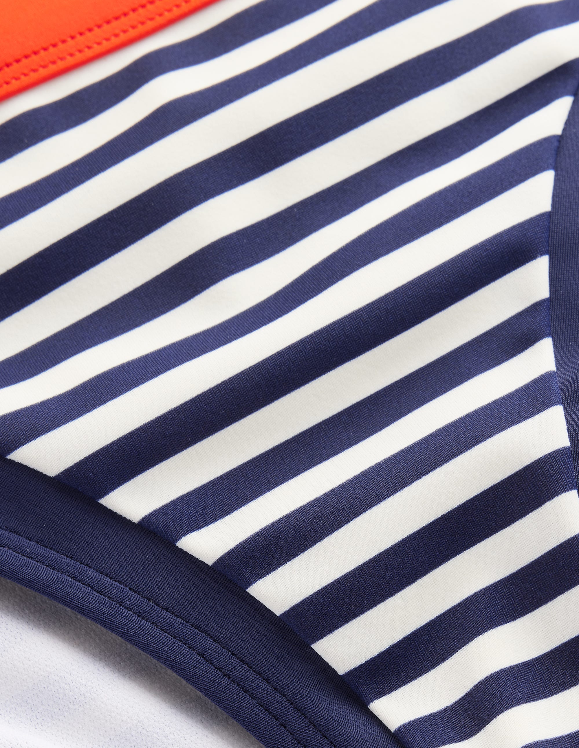 Santorini Bikinihose-Rot, Marineblau gestreift - Image 6