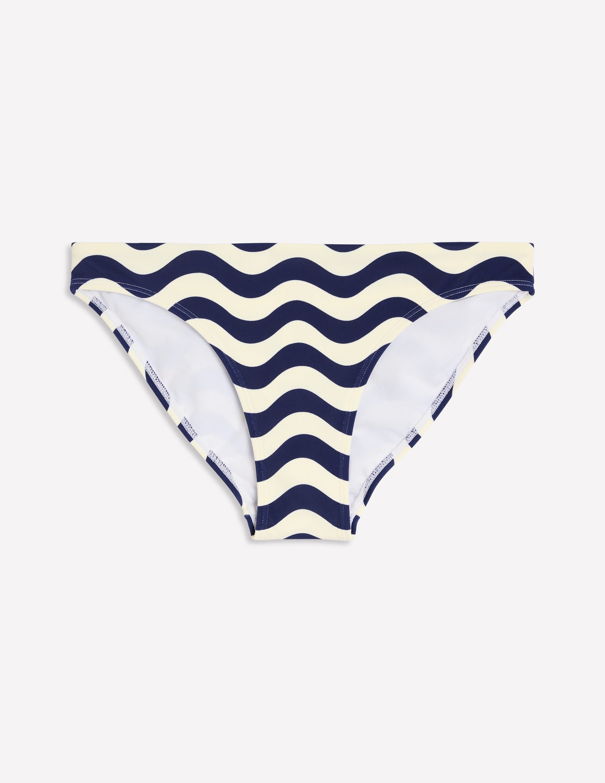 Bas de bikini intemporel-Bleu marine, motif Rhythmic Wave - Image 6