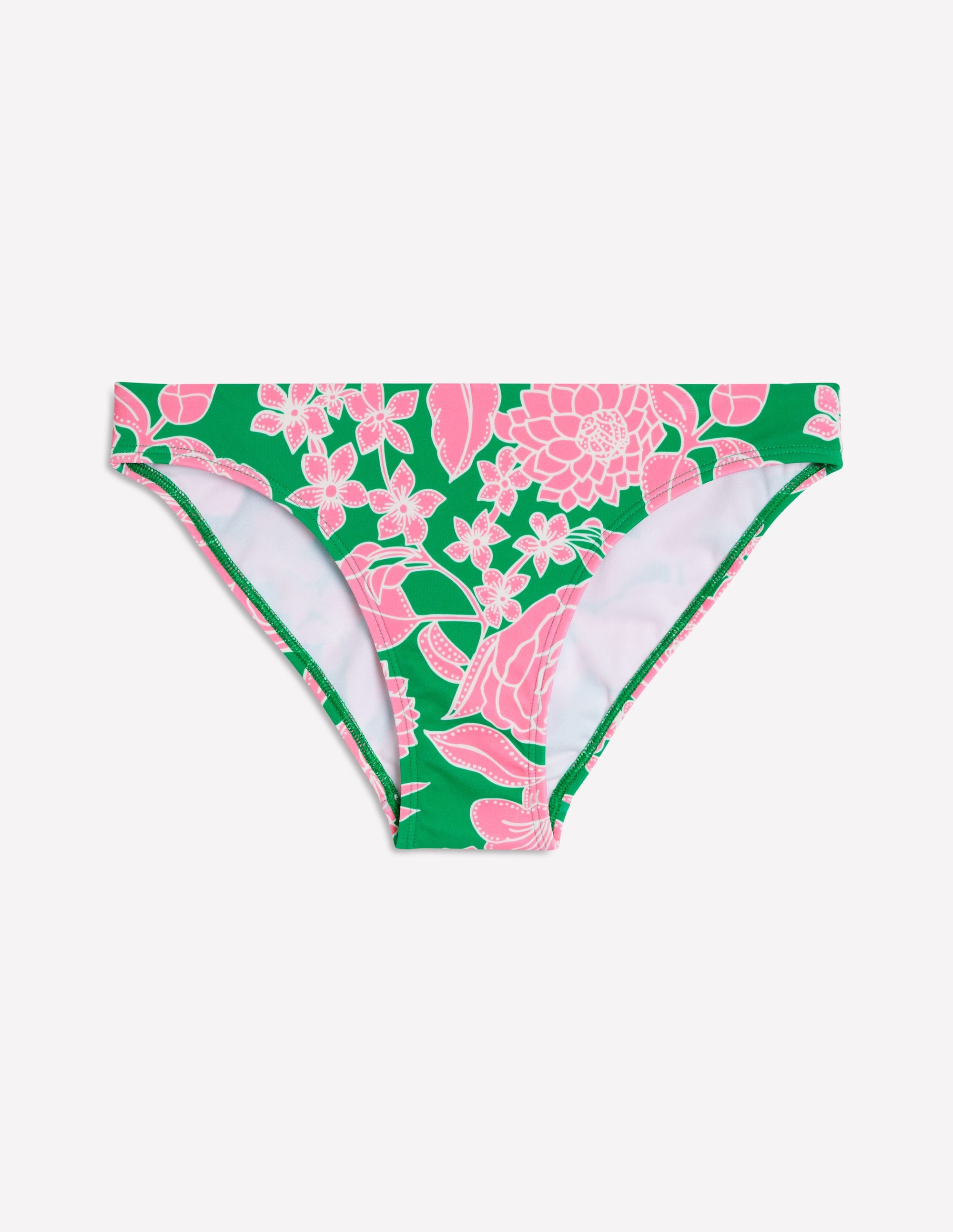 Bas de bikini intemporel-Émeraude, motif Blossom Cascade - Image 5
