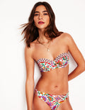 Haut de bikini Rhodes à bonnets-Multi, motif Oriental Paradise