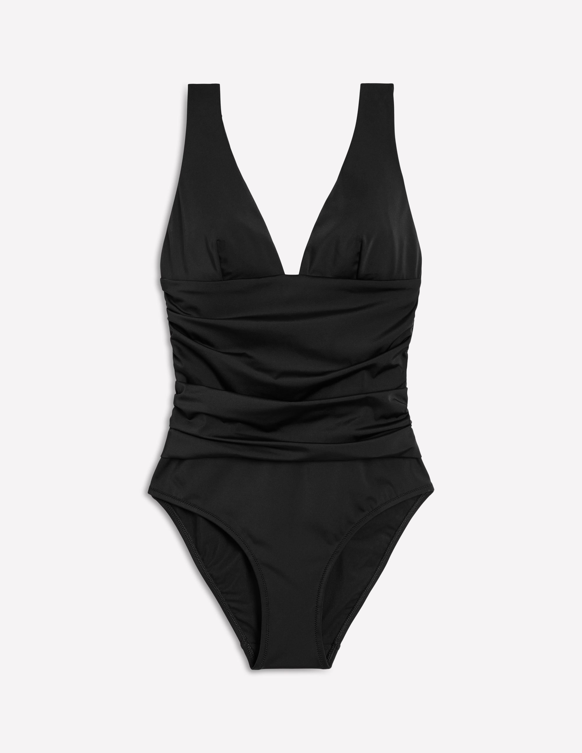 Maillot de bain Mykonos à encolure en V profonde-Noir - Image 5