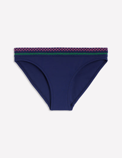 Skyros Gesmokte Bikinihose-Aqua Marine Marl