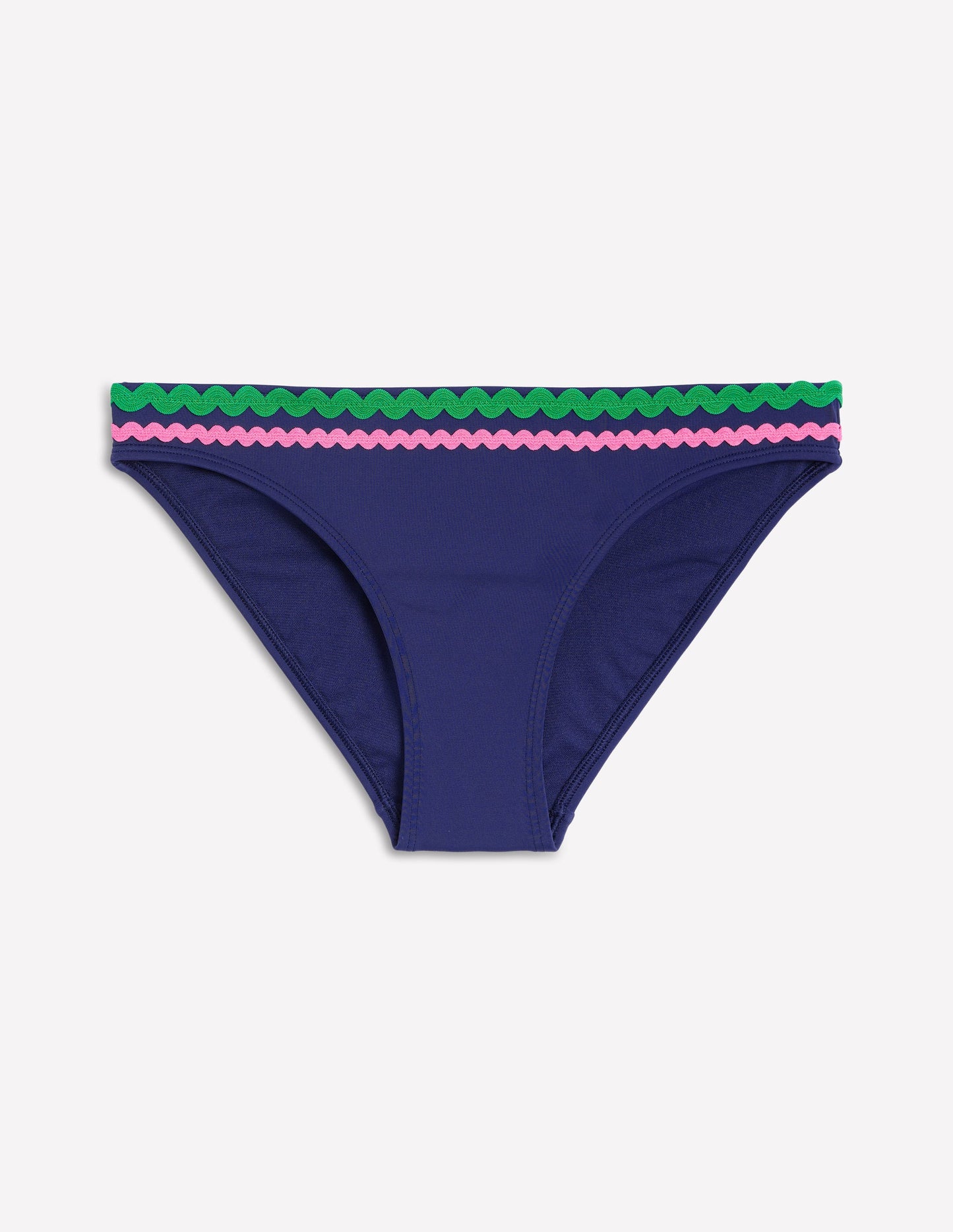 Bas de bikini Porto-Zigzag bleu marine