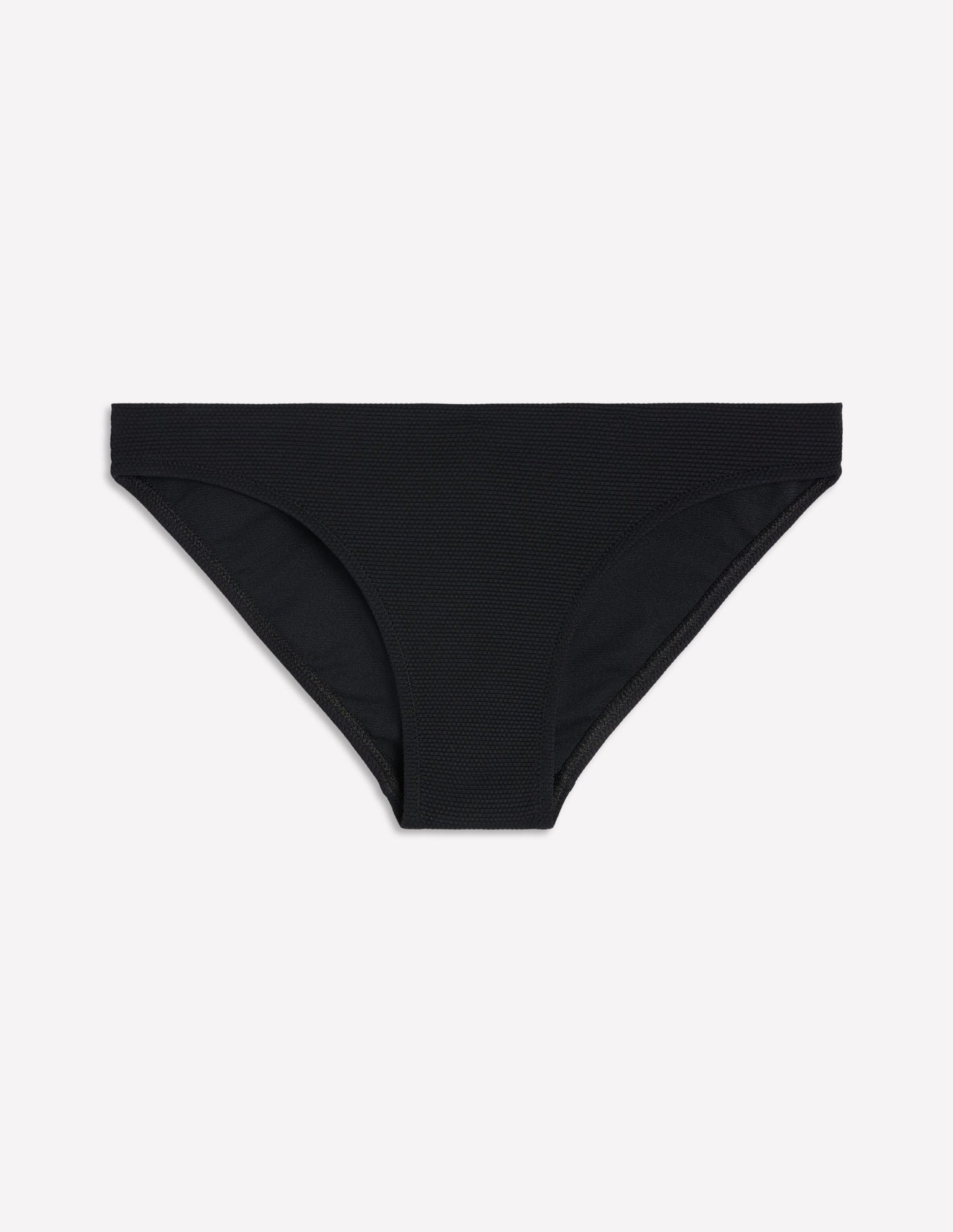 Bas de bikini texturé-Noir