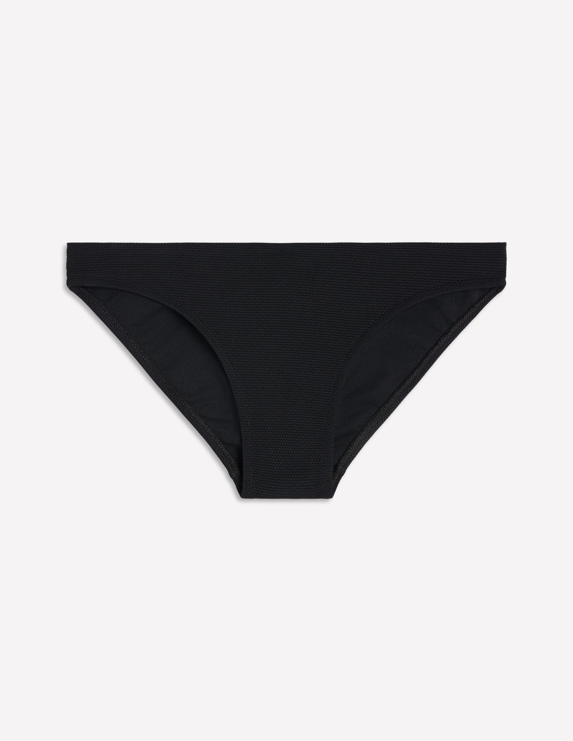 Strukturierte Bikinihose-Schwarz - Image 6