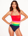 Maillot de bain bandeau Paros-Multi, colourblock
