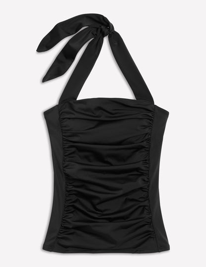 Kythira Ruched Tankini-Black