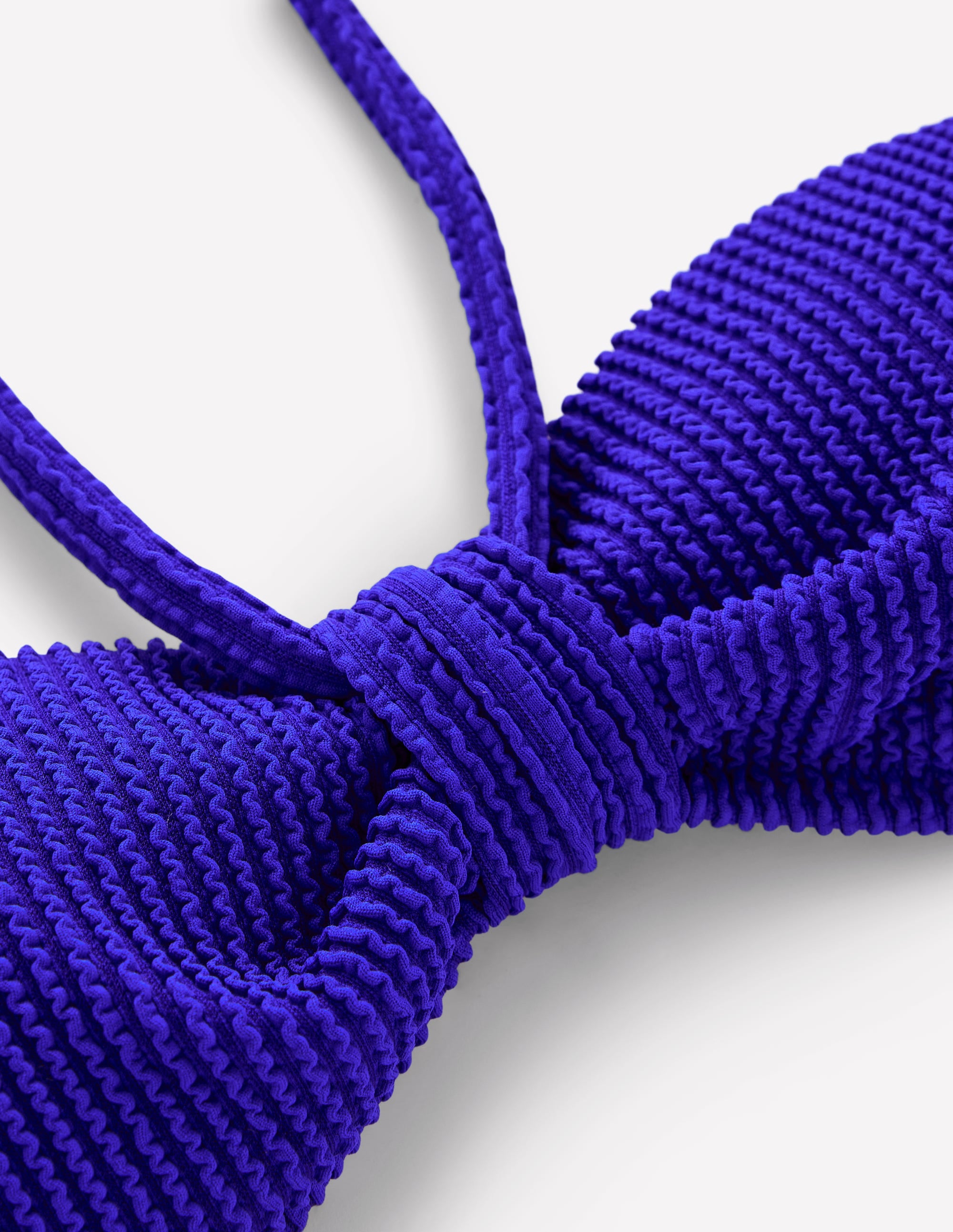 Bikinioberteil mit Crinkle-Struktur-Blassblau - Image 9