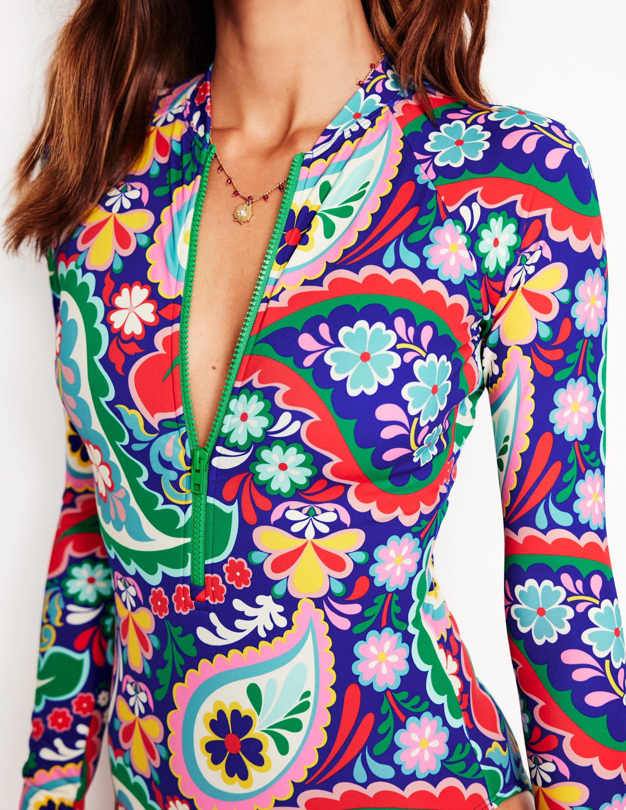 Maillot de bain dermoprotecteur-Multi, motif Meadow Paisley - Image 2