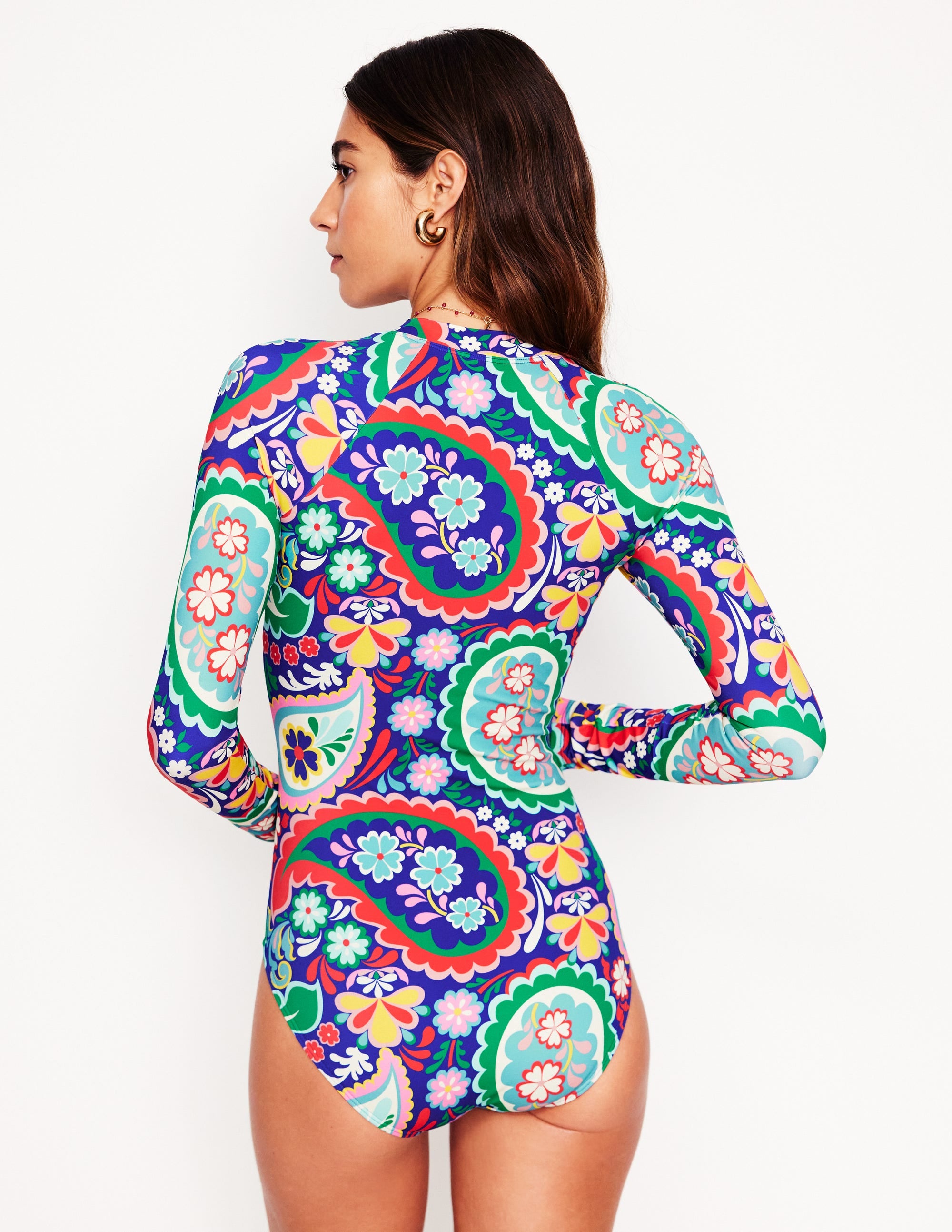 Maillot de bain dermoprotecteur-Multi, motif Meadow Paisley - Image 3