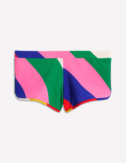 Badeshorts-Bunt, Regenbogendesign