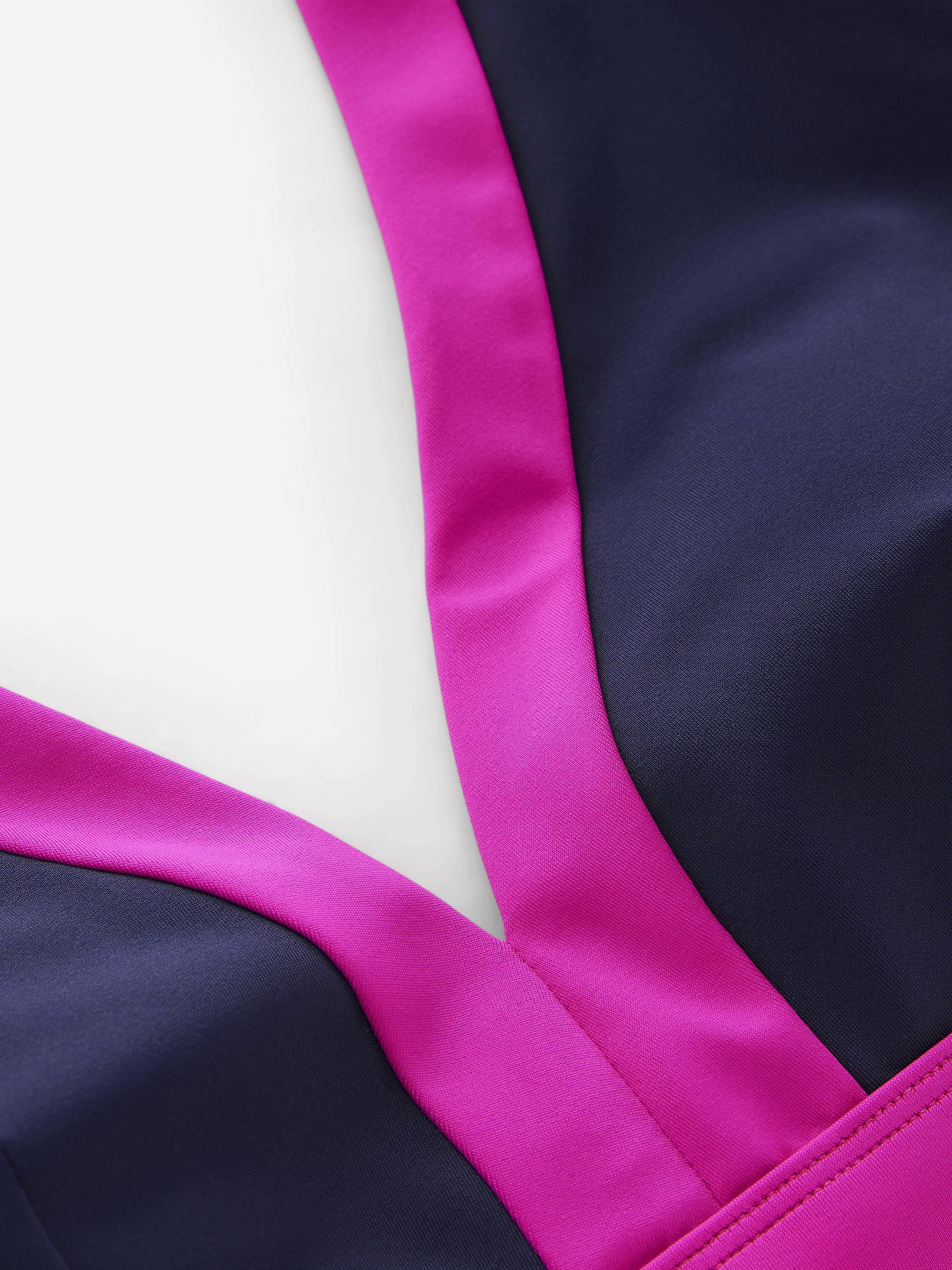 Haut de bikini Ios à empiècement en V-Bleu marine, rose - Image 6