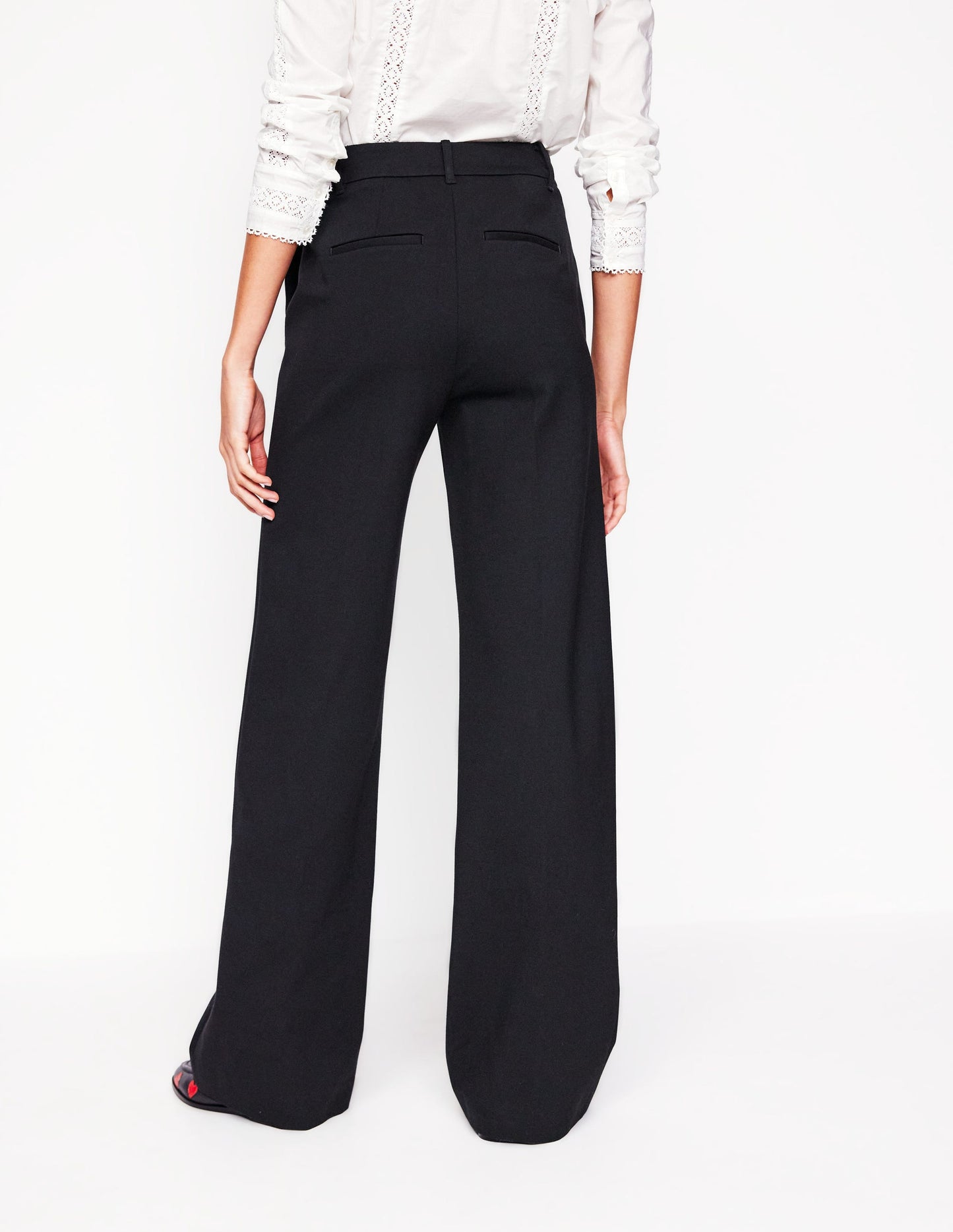 Pantalon Westbourne en point de Rome-Noir