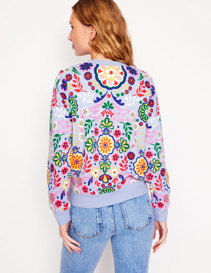 Hannah Sweatshirt mit Print-Bunt, Wiese